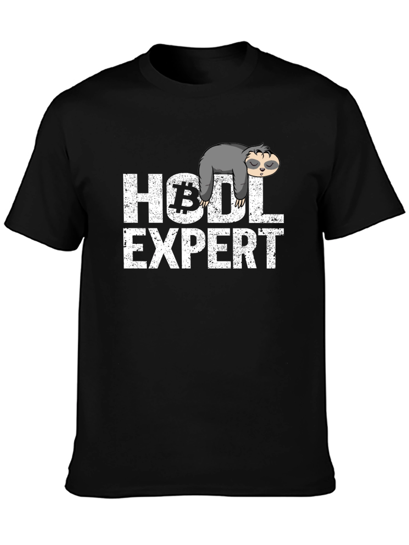 HODL Expert Sloth Graphic T-Shirt