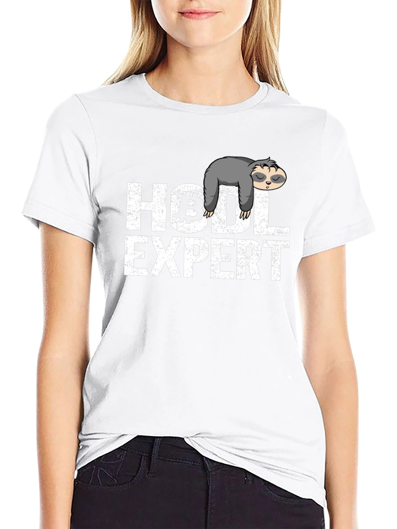 HODL Expert Sloth Graphic T-Shirt