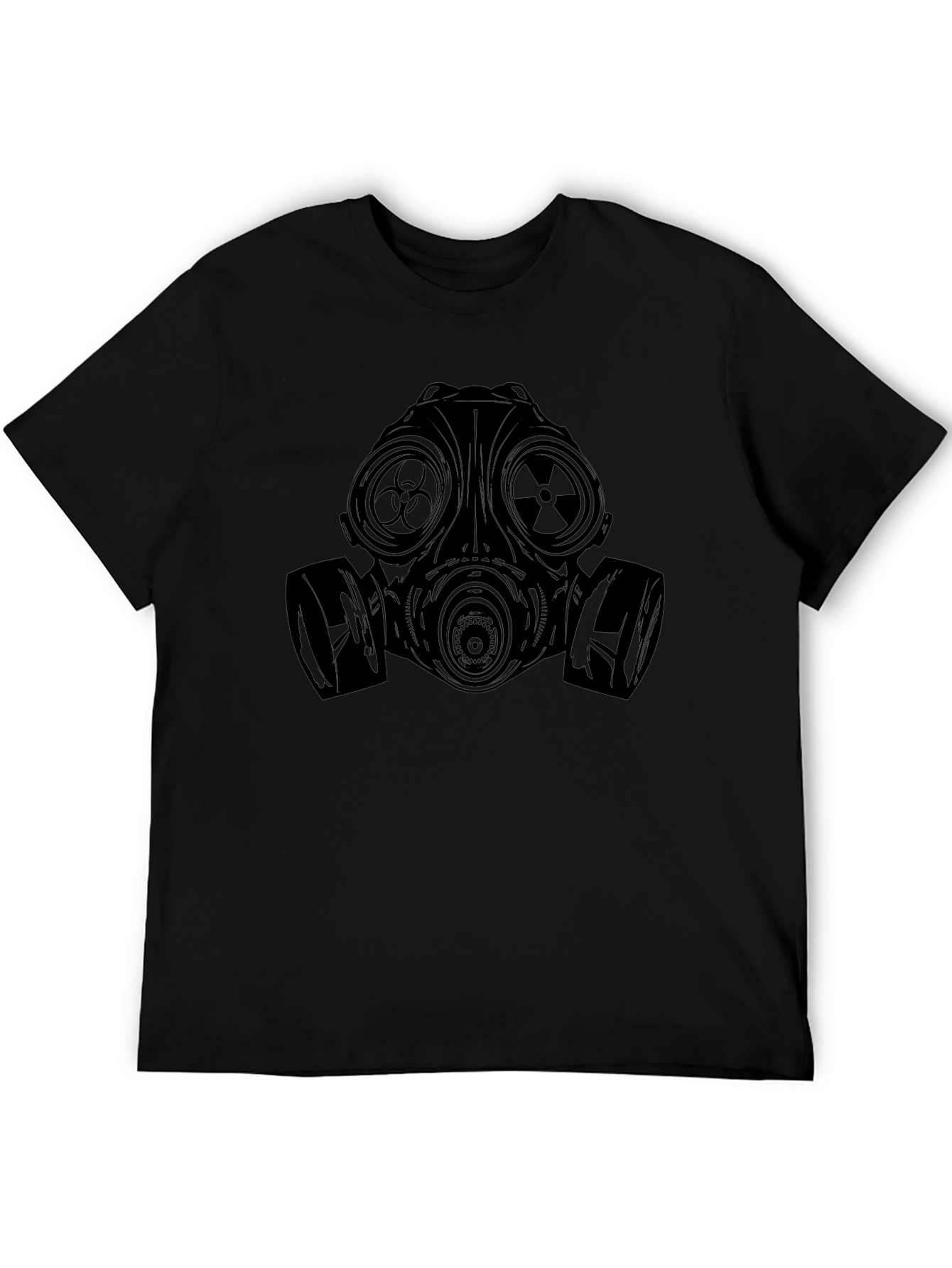 Gas Mask Graphic Tee - Black