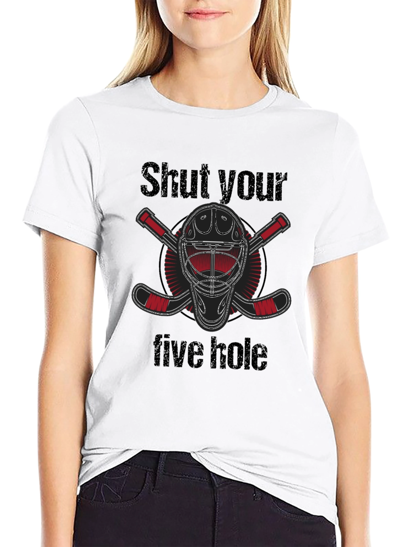 Shut Your Five Hole Hockey T-Shirt