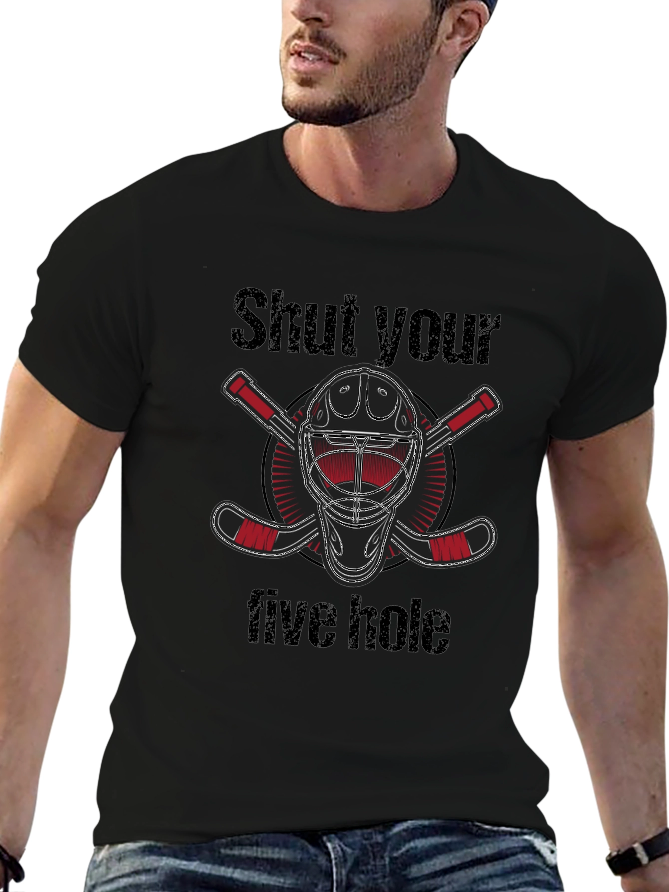 Shut Your Five Hole Hockey T-Shirt