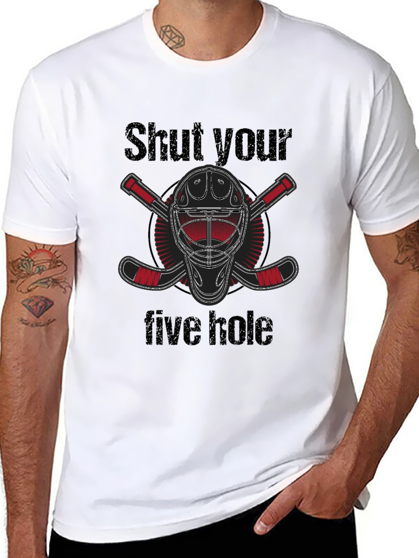 Shut Your Five Hole Hockey T-Shirt