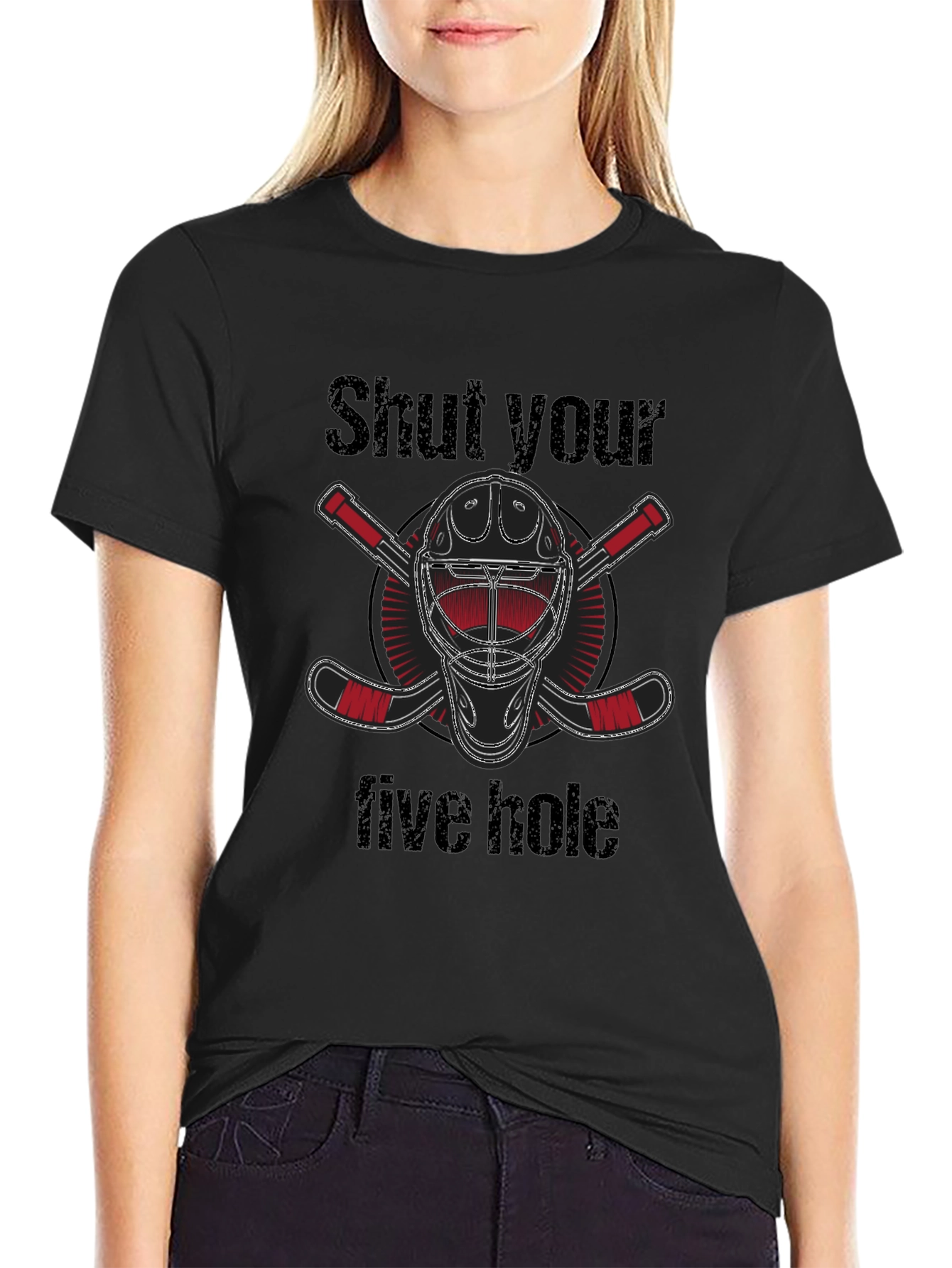 Shut Your Five Hole Hockey T-Shirt