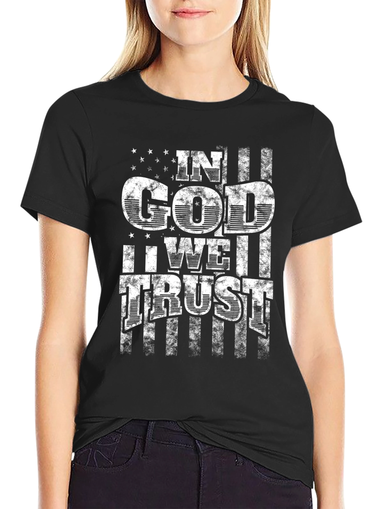 In God We Trust USA Flag Patriotic T-Shirt