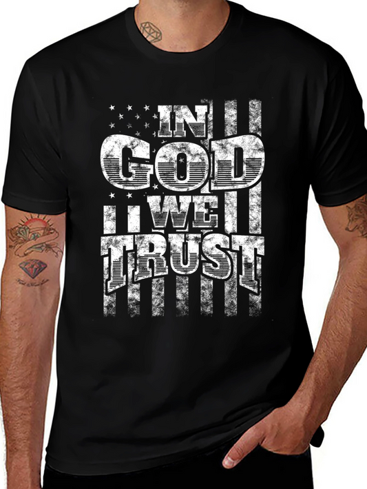 In God We Trust USA Flag Patriotic T-Shirt