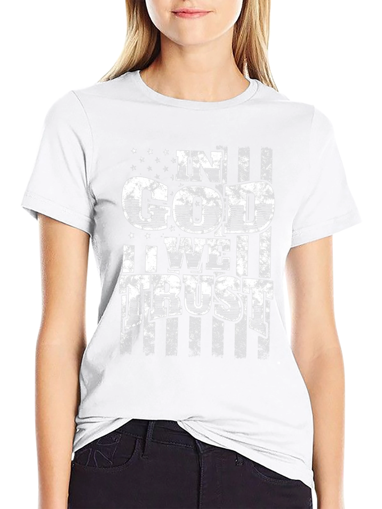 In God We Trust USA Flag Patriotic T-Shirt