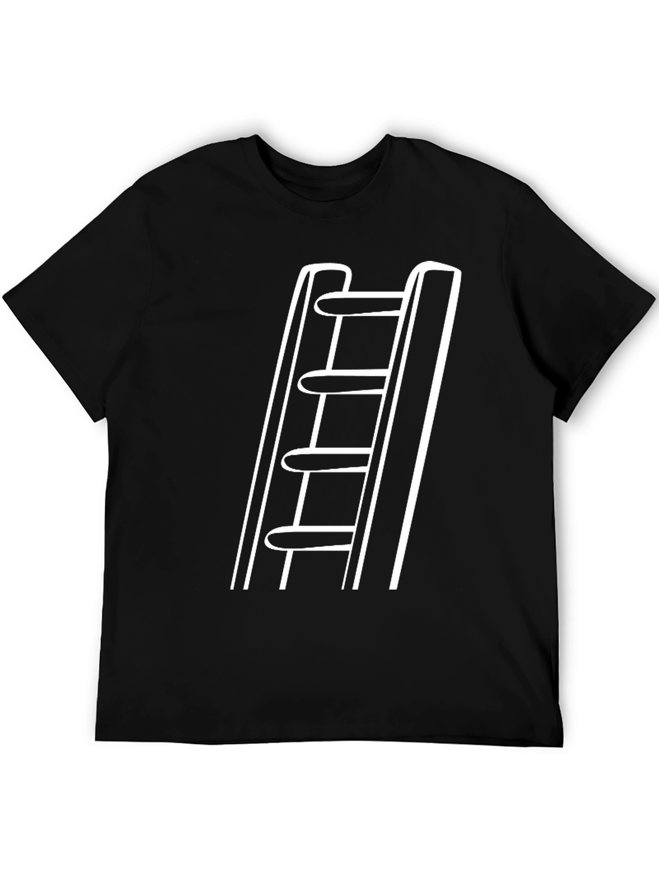 Ladder Graphic Black T-Shirt - Urban Style
