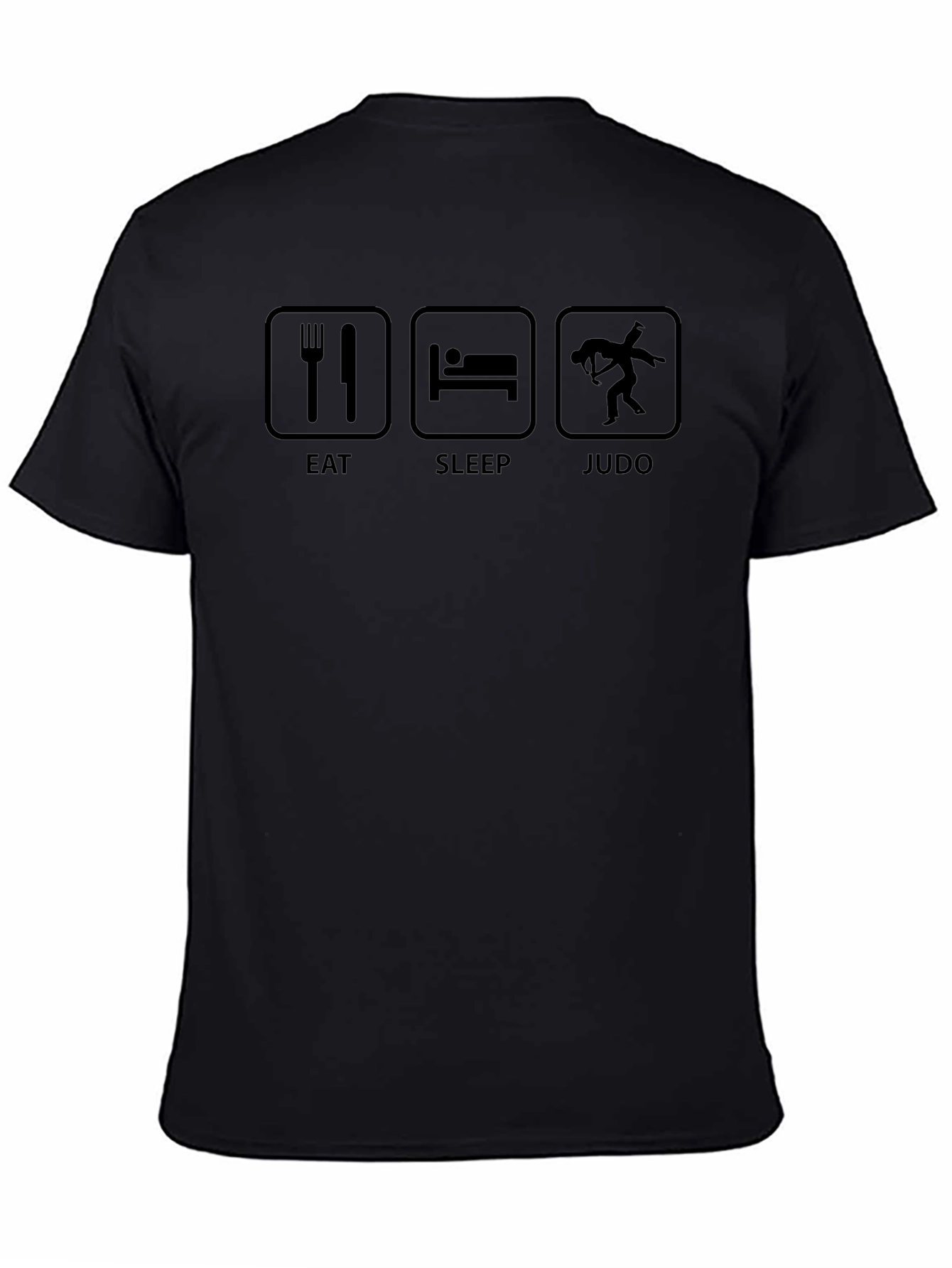 Eat Sleep Judo Black T-Shirt