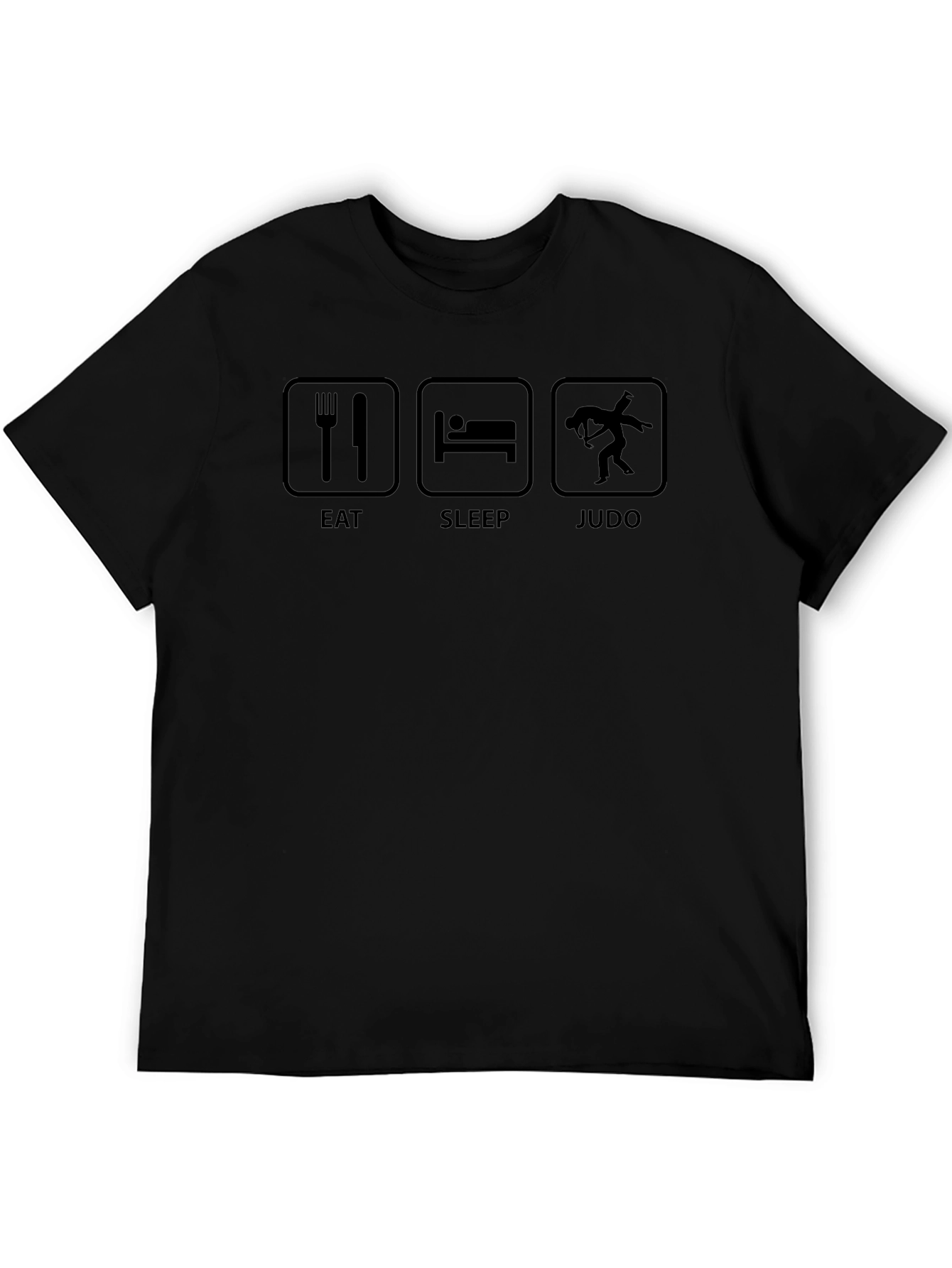Eat Sleep Judo Black T-Shirt