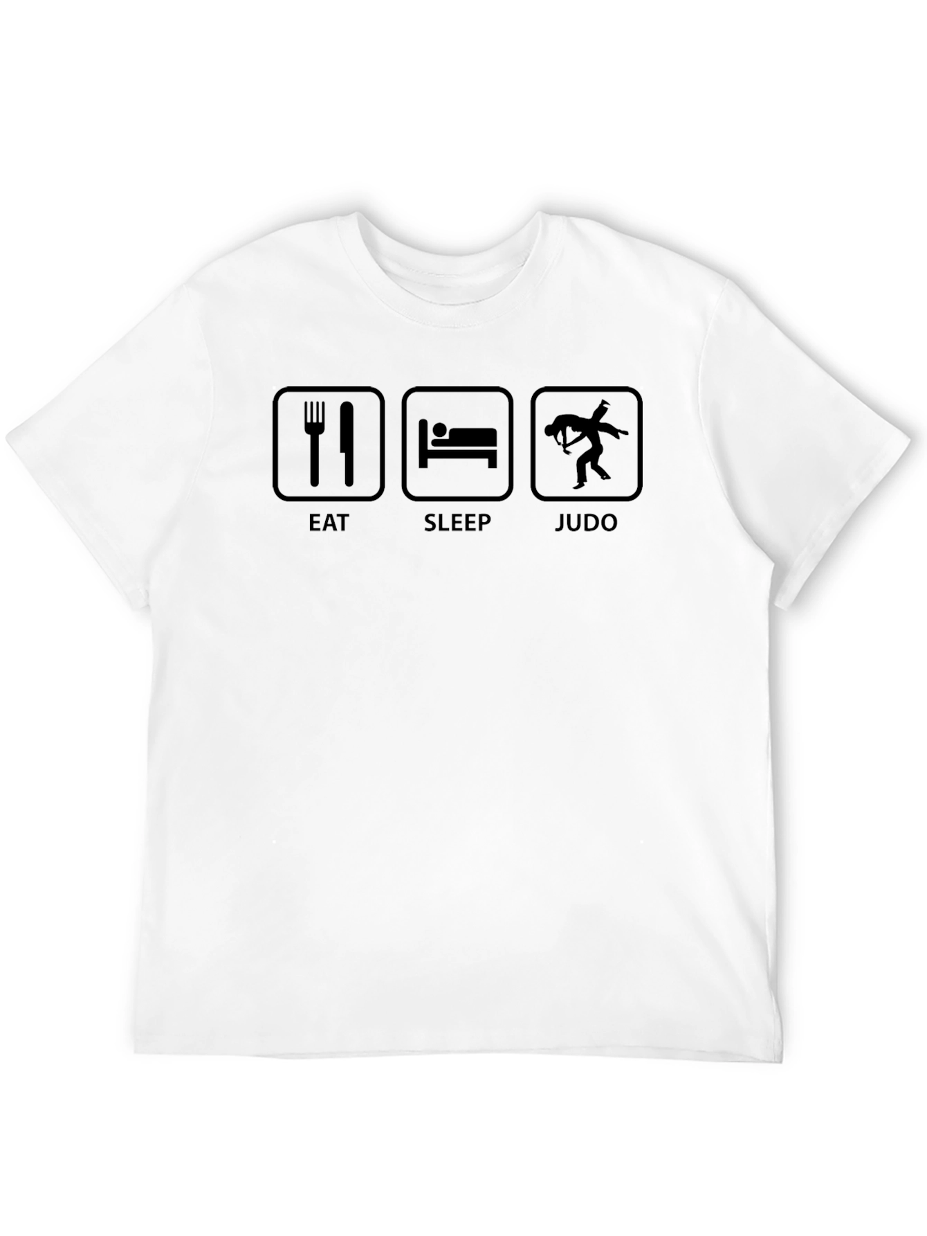 Eat Sleep Judo Black T-Shirt