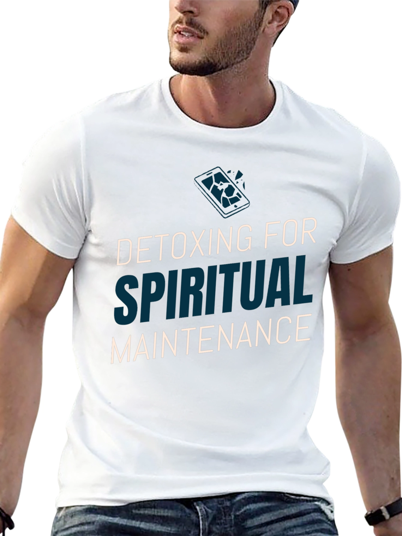 Spiritual Detox Tee - Black Relaxed Fit