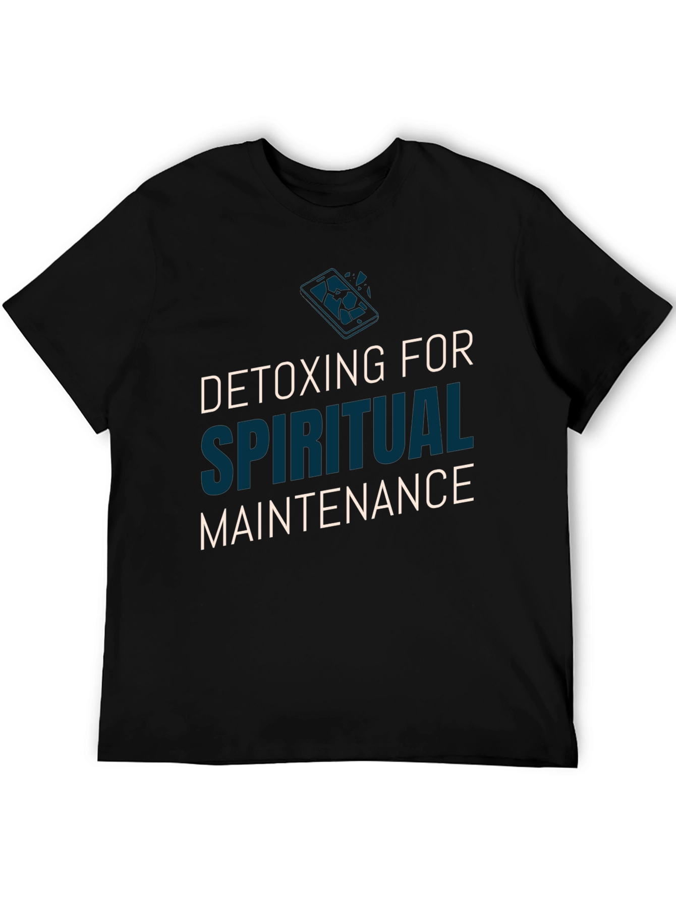 Spiritual Detox Tee - Black Relaxed Fit