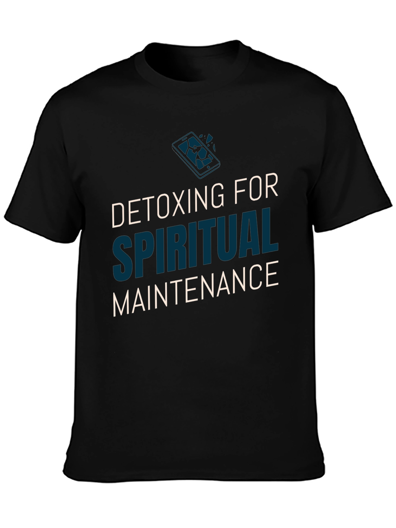 Spiritual Detox Tee - Black Relaxed Fit