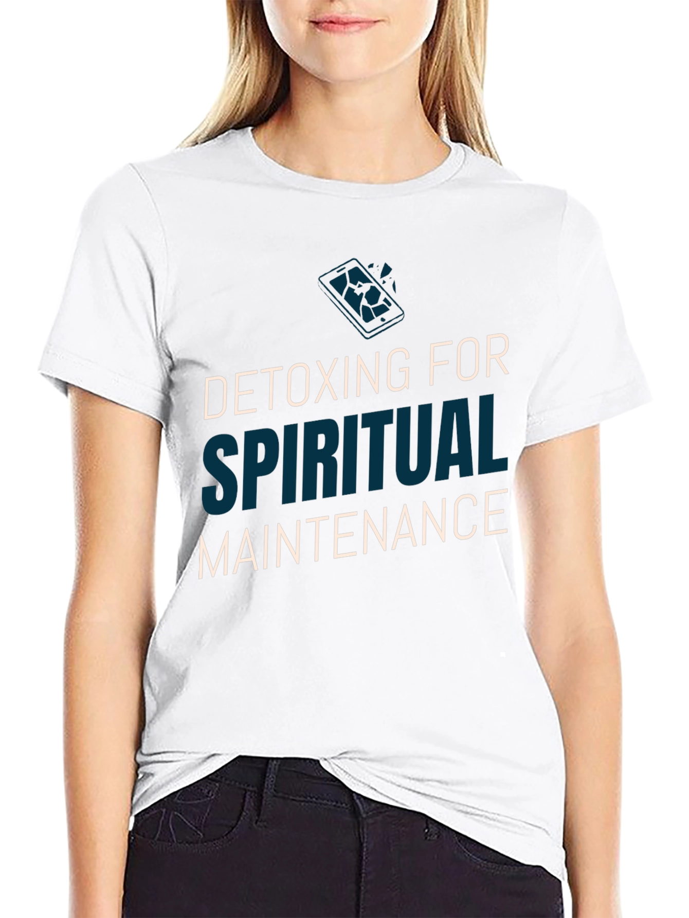 Spiritual Detox Tee - Black Relaxed Fit