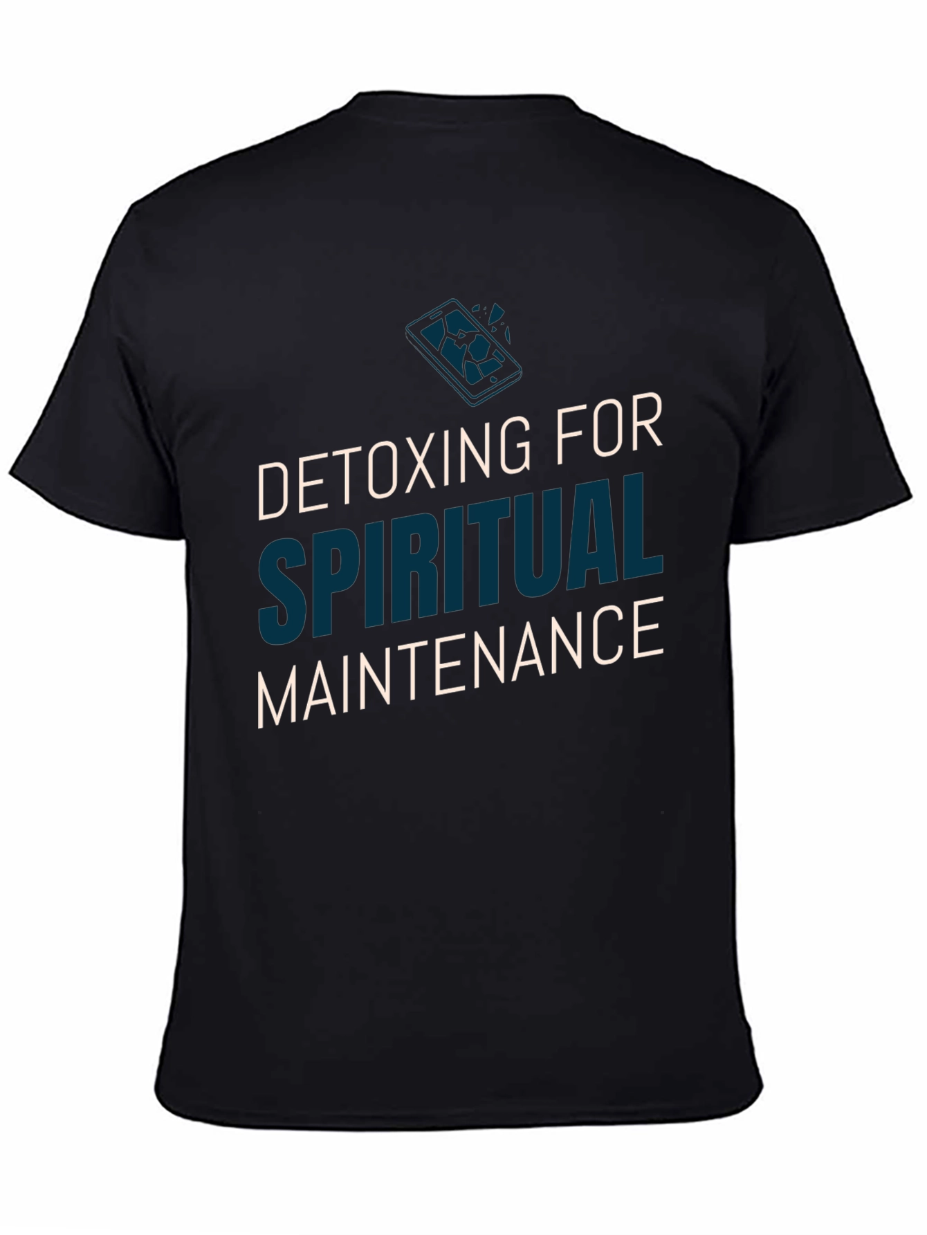 Spiritual Detox Tee - Black Relaxed Fit
