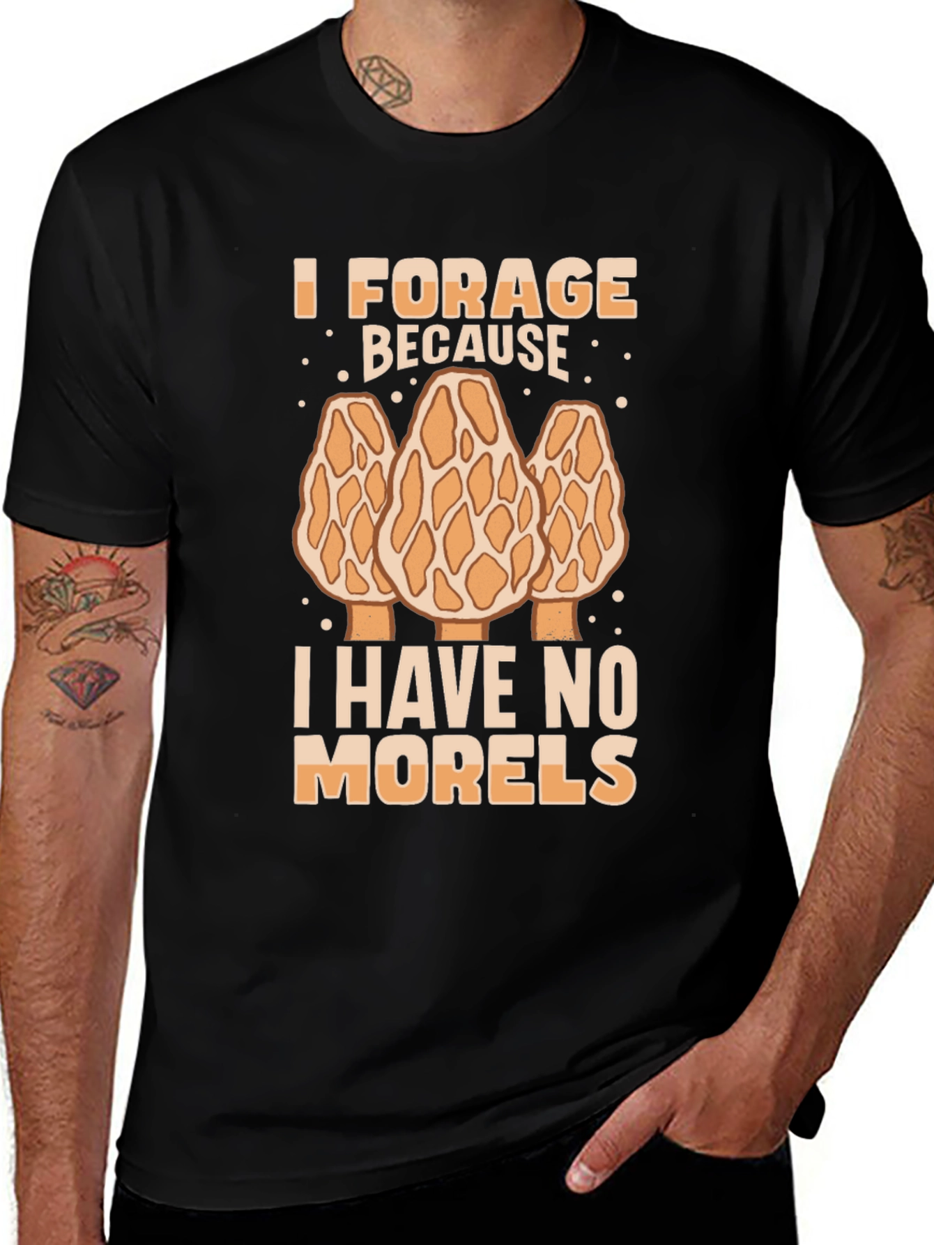 Funny Morel Mushroom Foraging T-Shirt