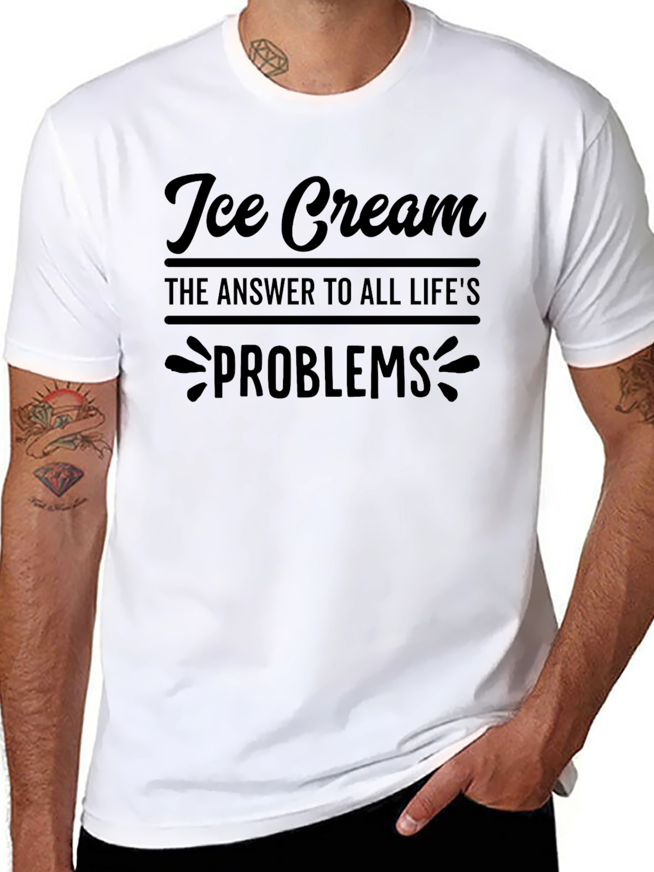 Ice Cream: The Answer to Lifes Problems Graphic Tee