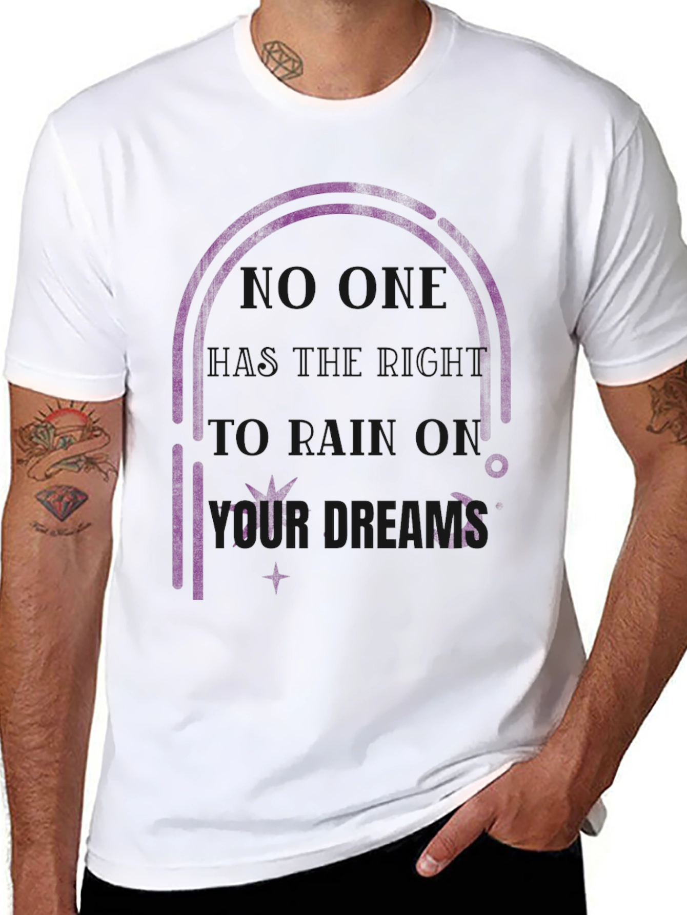 Dream On Graphic Tee - Comfortable Black T-Shirt