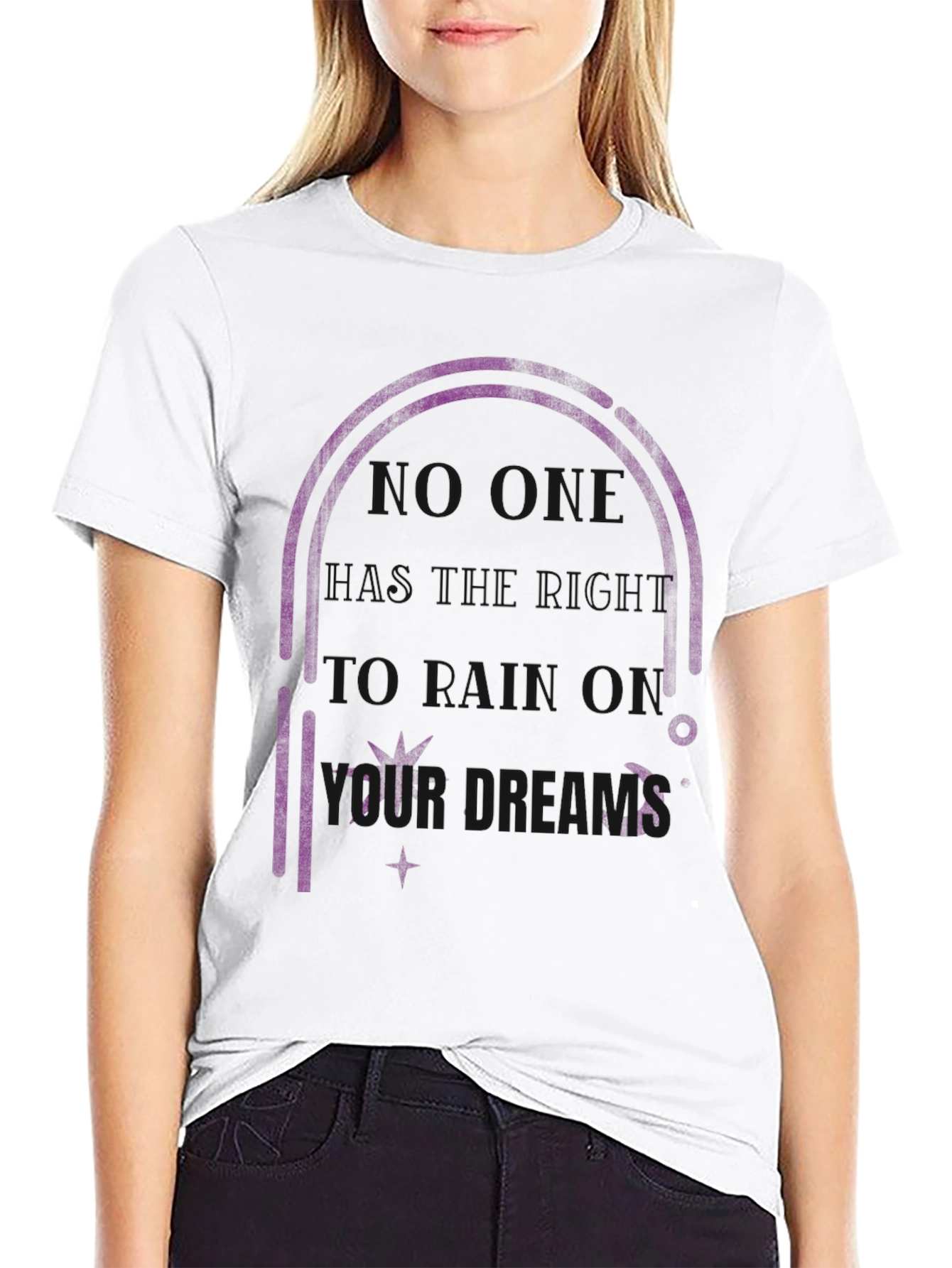 Dream On Graphic Tee - Comfortable Black T-Shirt