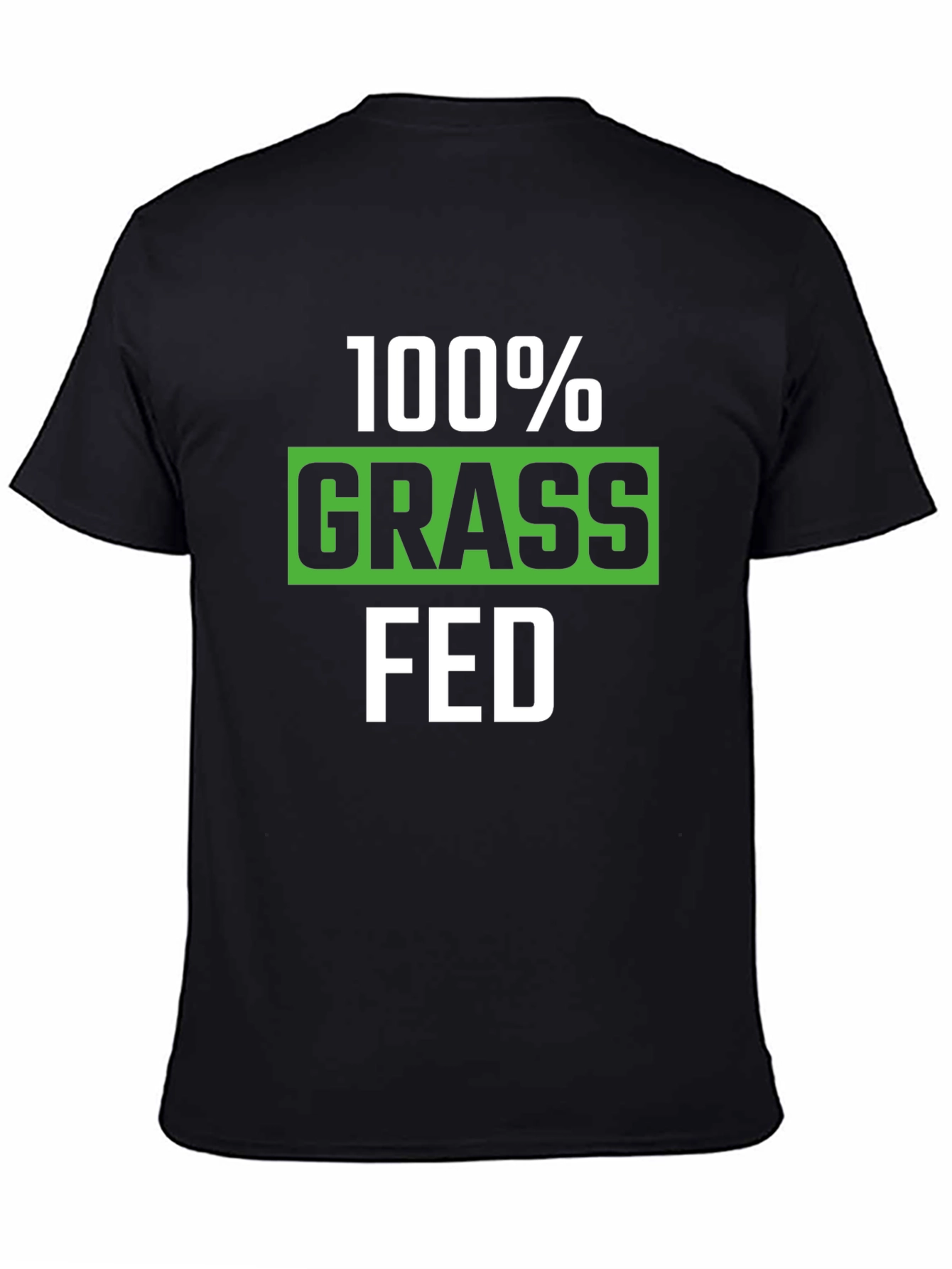 100% Grass Fed Graphic Tee - Black