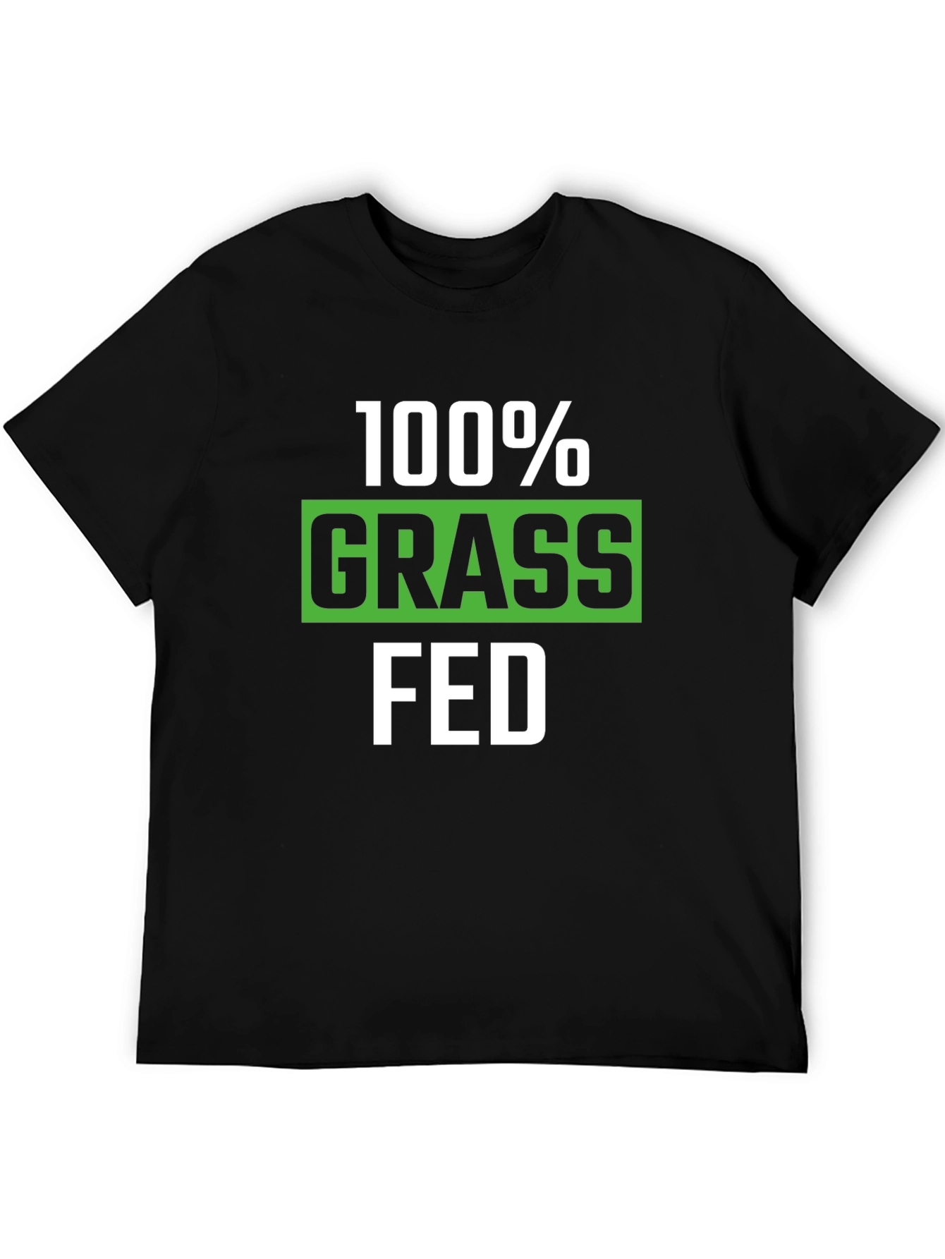 100% Grass Fed Graphic Tee - Black
