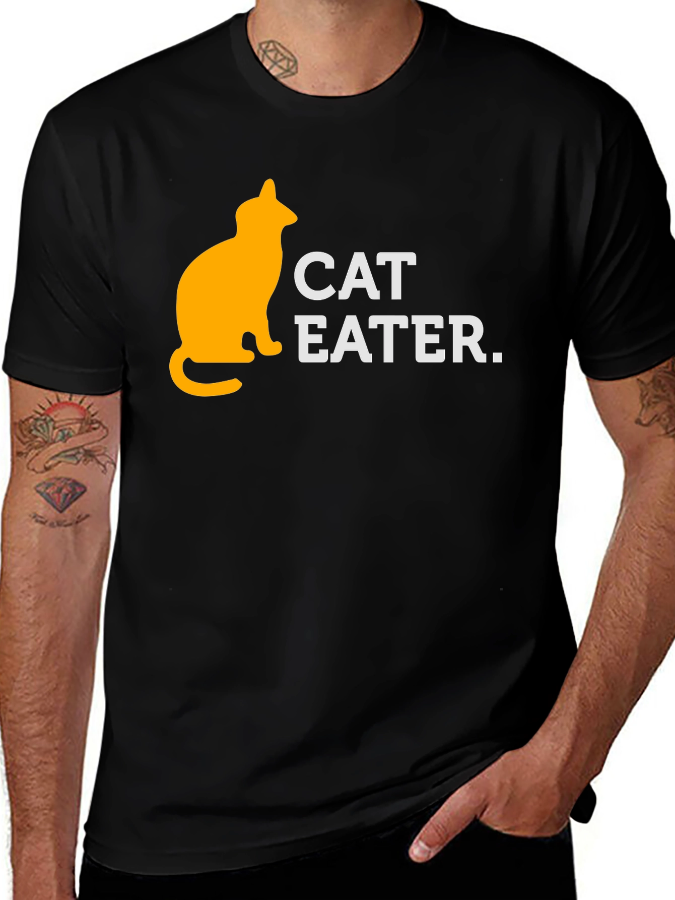 Cat Eater T-Shirt - Humorous Graphic Tee