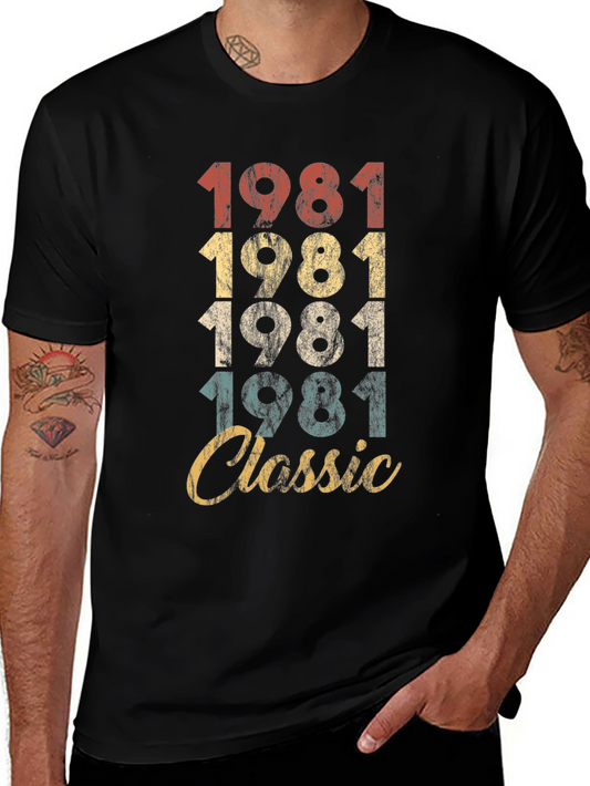 Vintage 1981 Classic T-Shirt - Birthday Gift