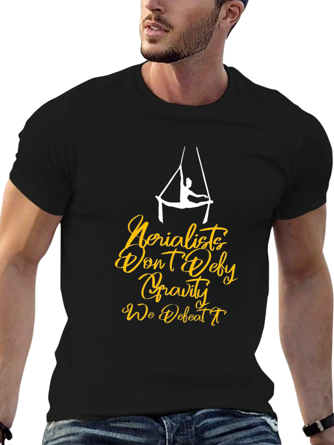 Aerialists Defy Gravity Black T-Shirt