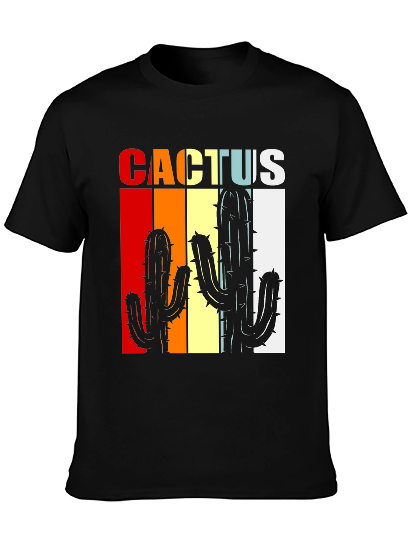 Retro Cactus Graphic Tee - Desert Vibes