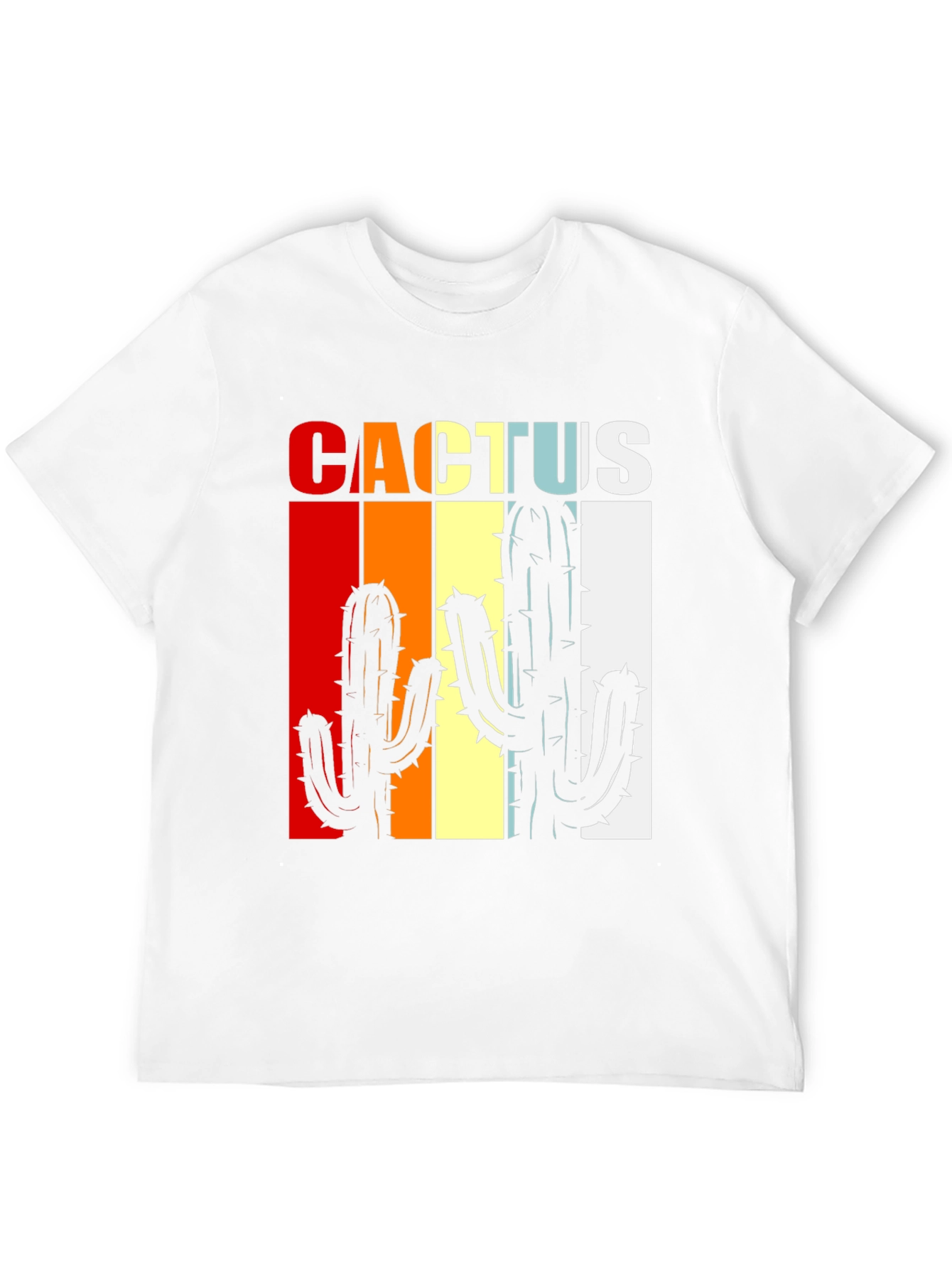 Retro Cactus Graphic Tee - Desert Vibes