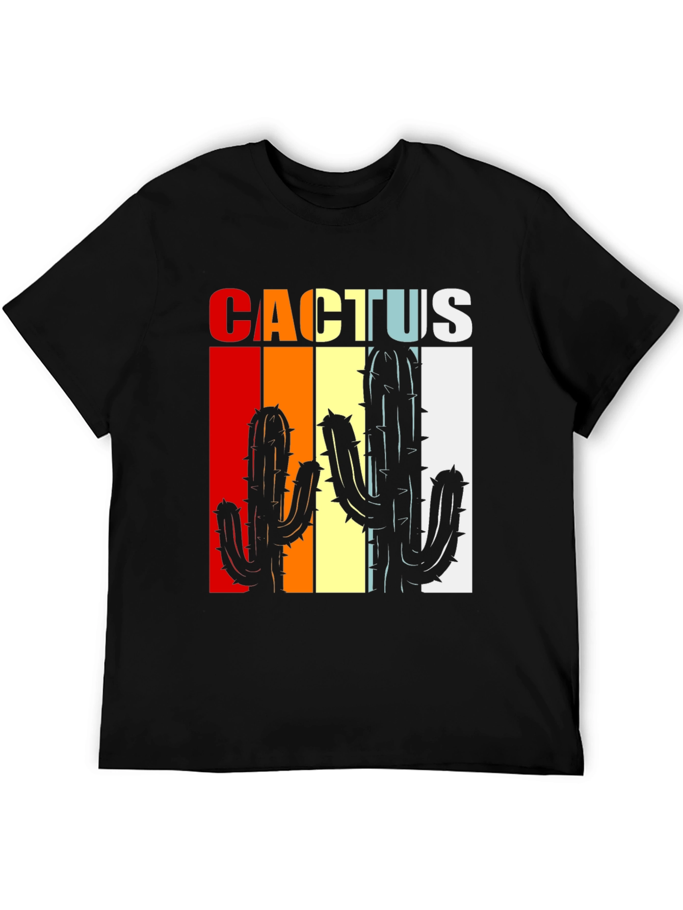 Retro Cactus Graphic Tee - Desert Vibes