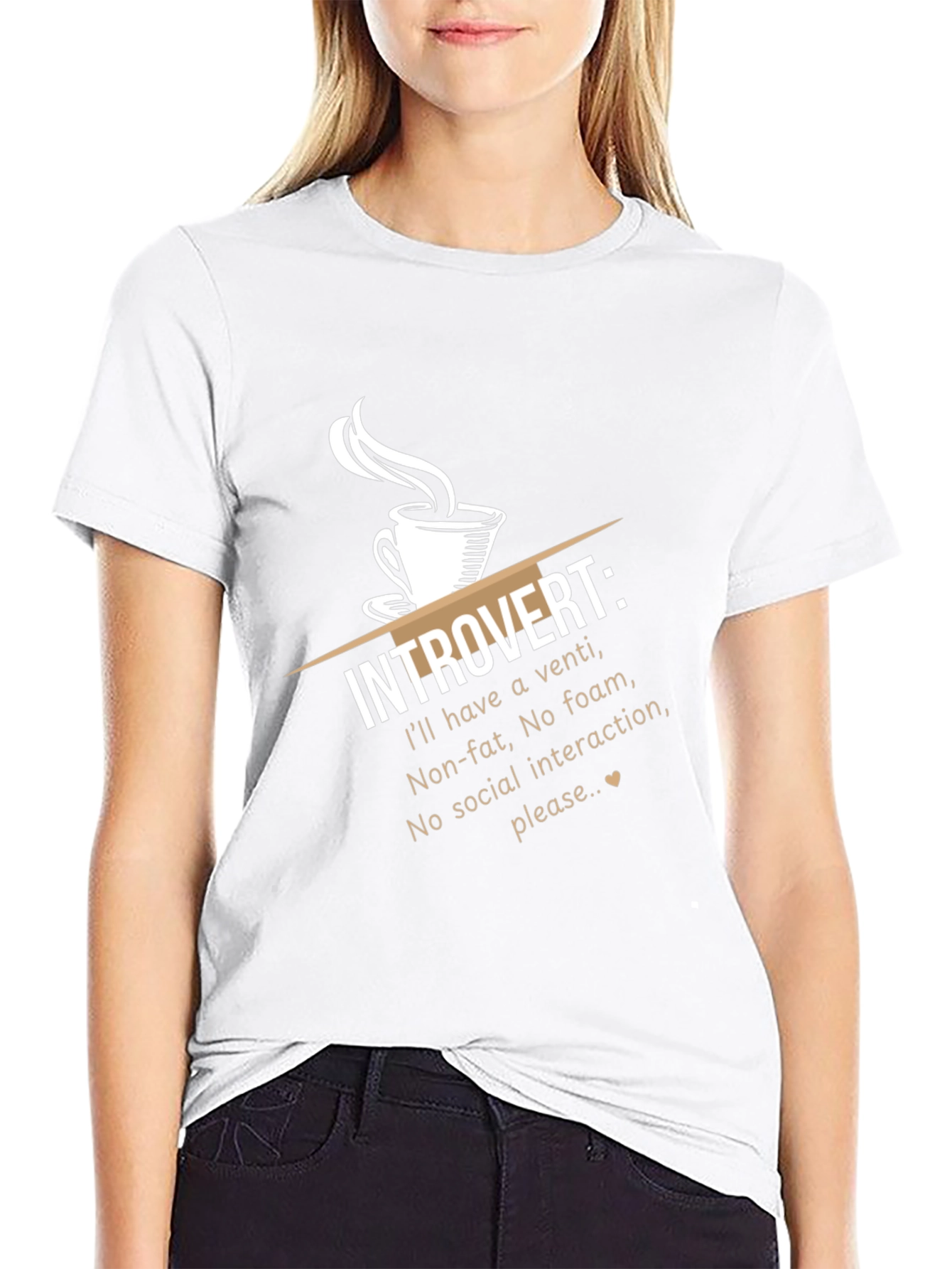 Introvert Coffee Humor T-Shirt