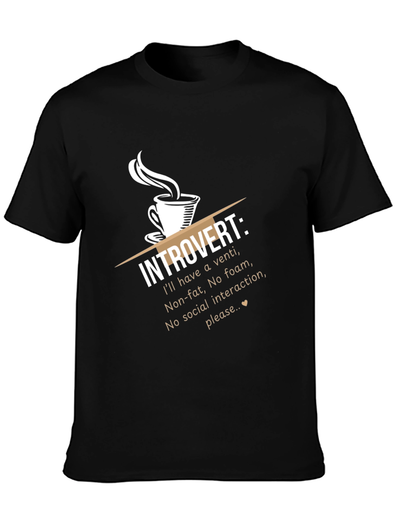 Introvert Coffee Humor T-Shirt