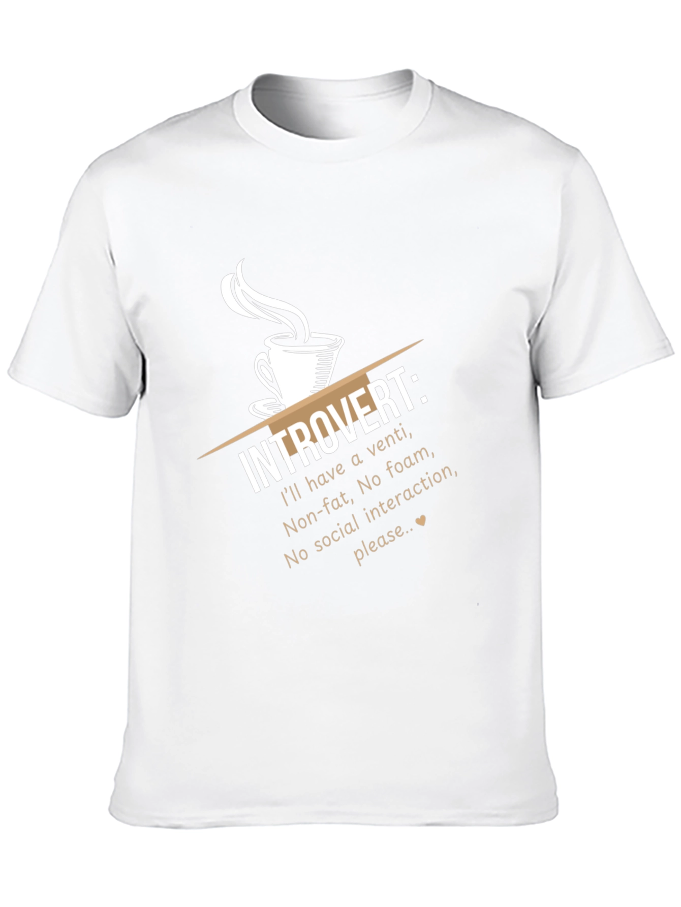 Introvert Coffee Humor T-Shirt