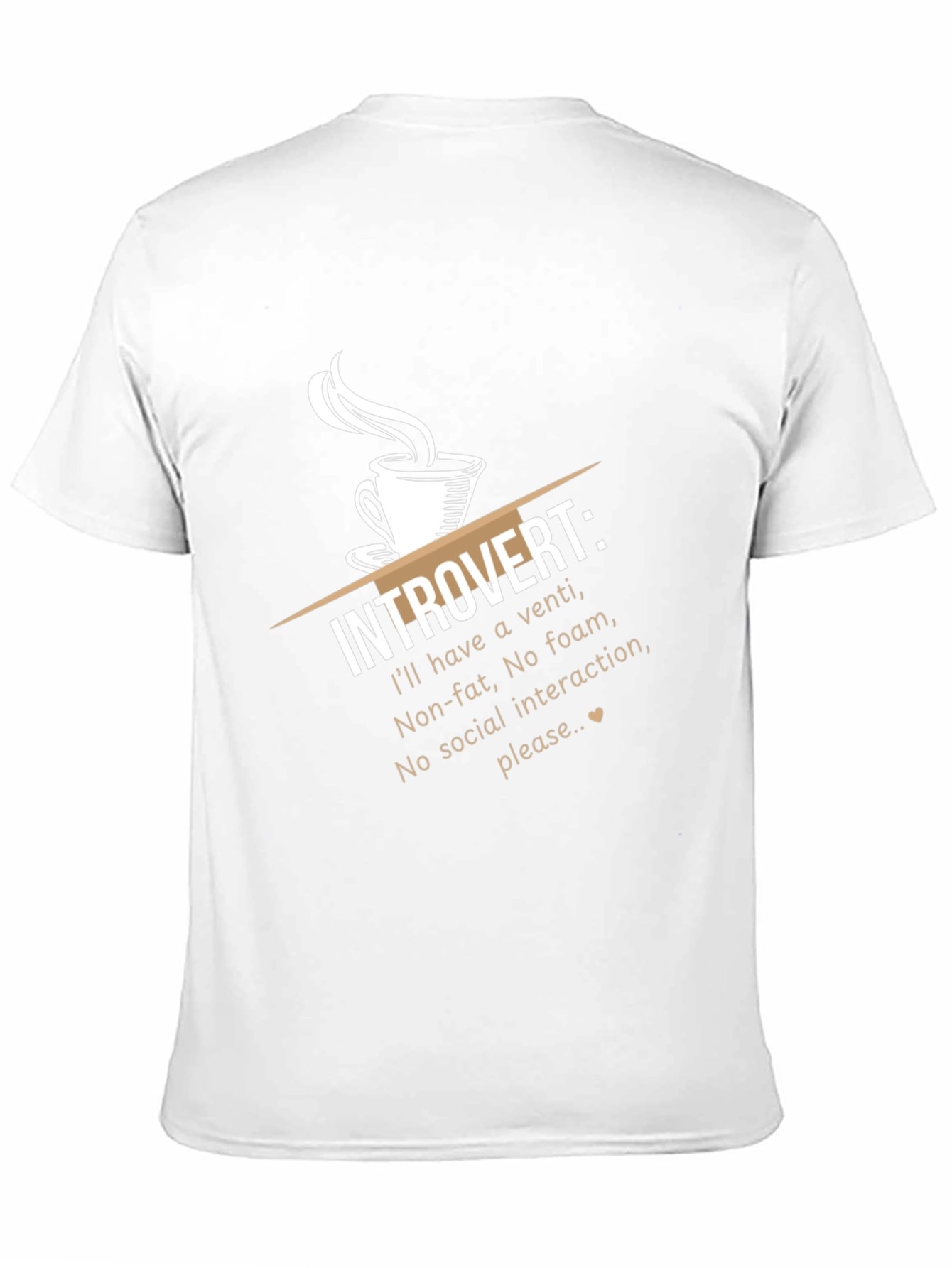 Introvert Coffee Humor T-Shirt
