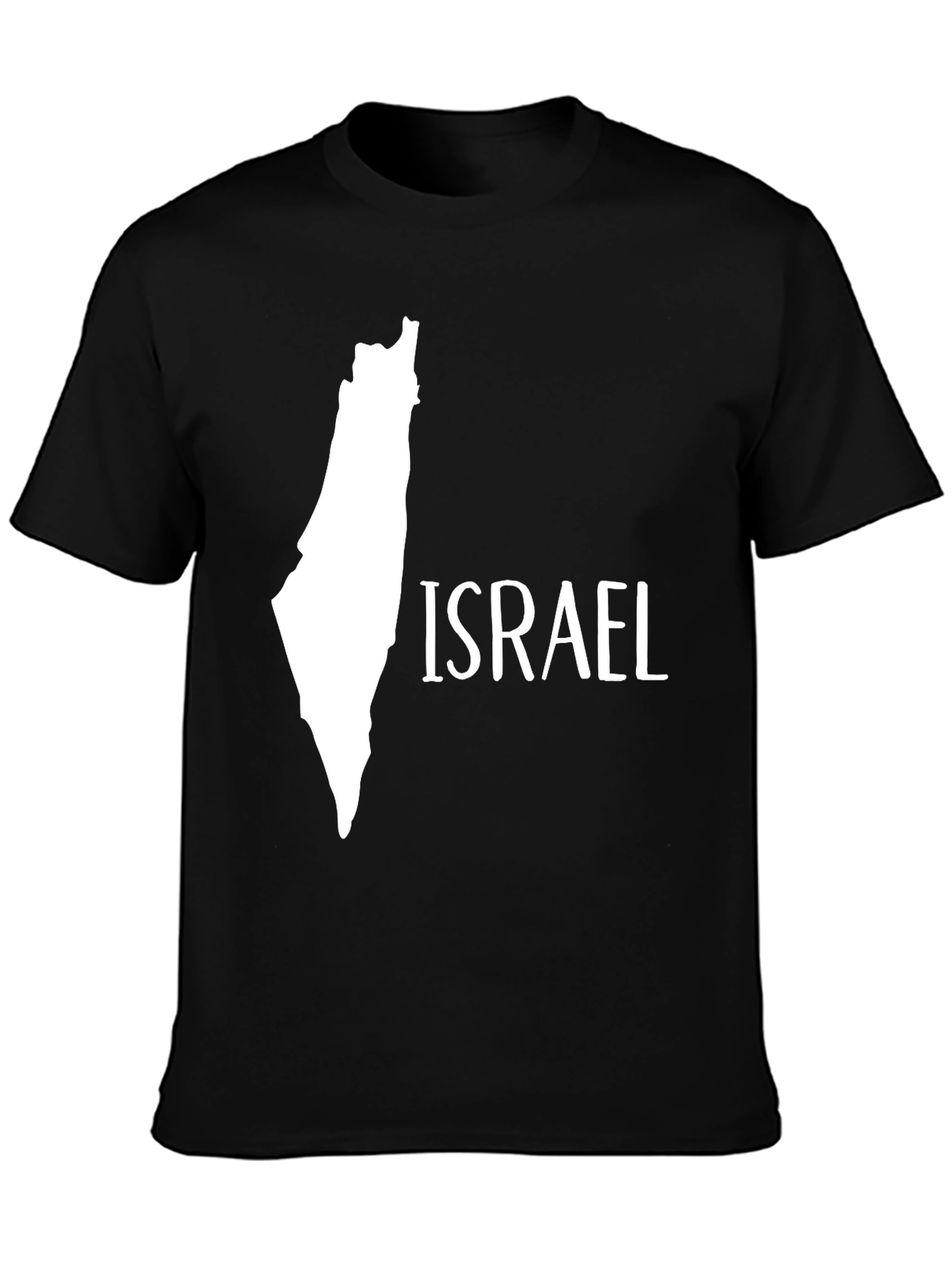 Israel Map T-Shirt - Classic Black Tee