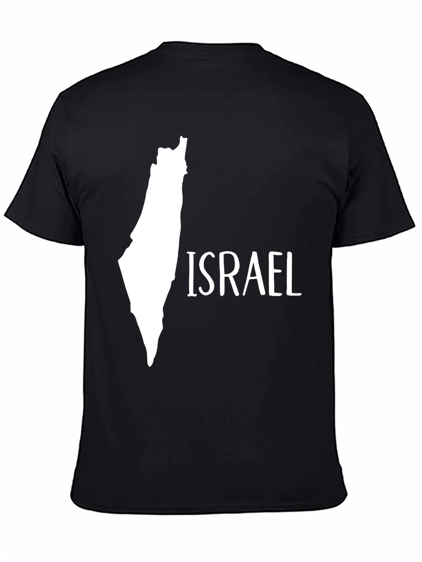 Israel Map T-Shirt - Classic Black Tee