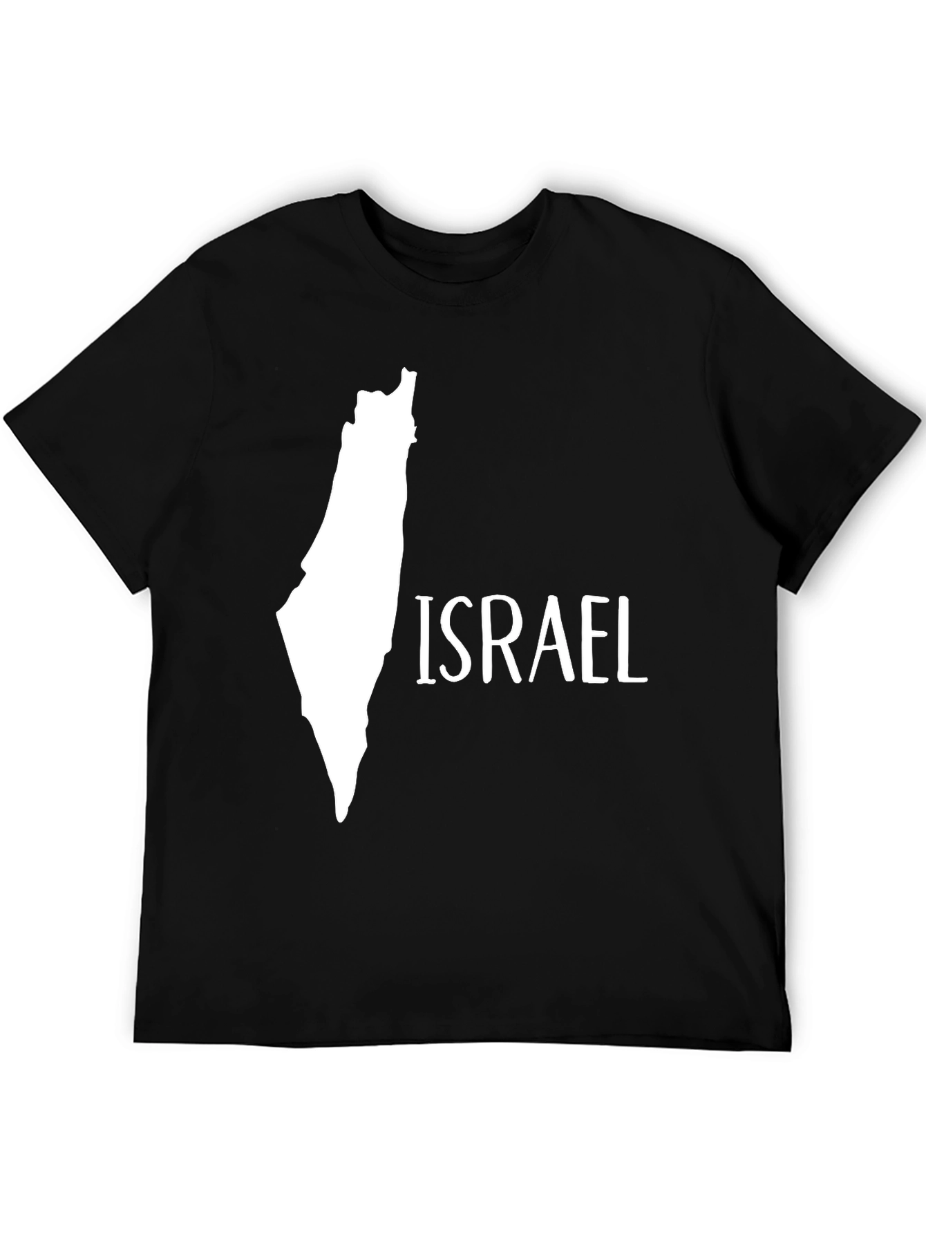 Israel Map T-Shirt - Classic Black Tee