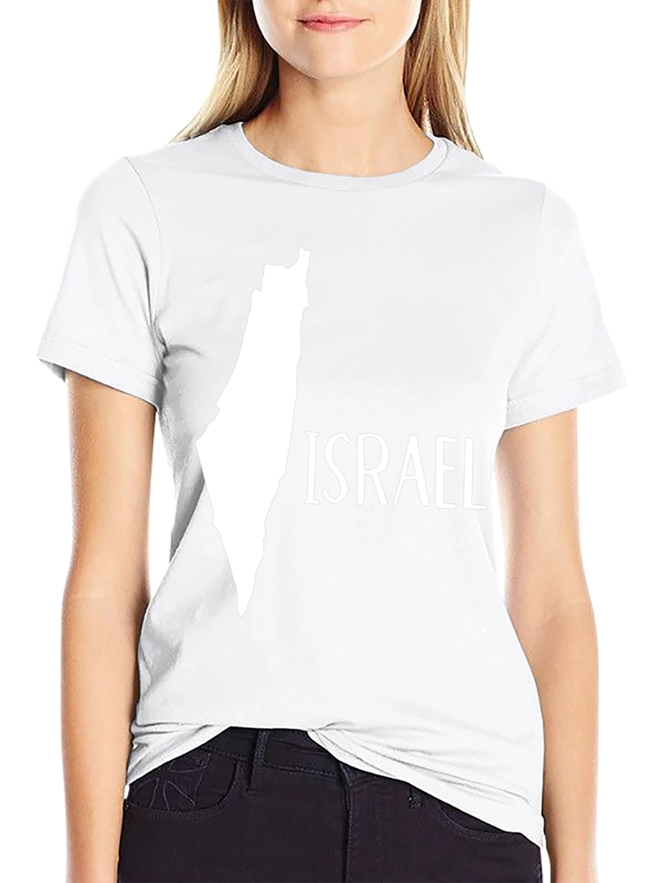 Israel Map T-Shirt - Classic Black Tee