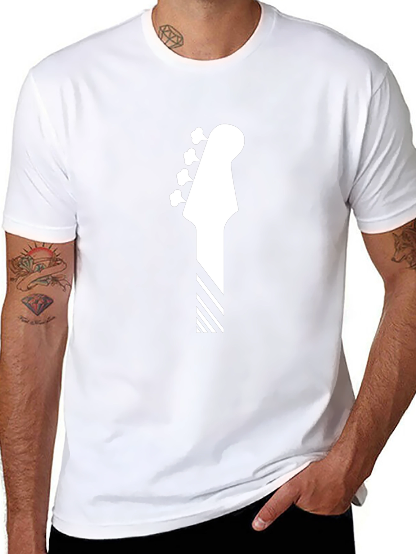 Bass Guitar Head T-Shirt - Music Lover Tee