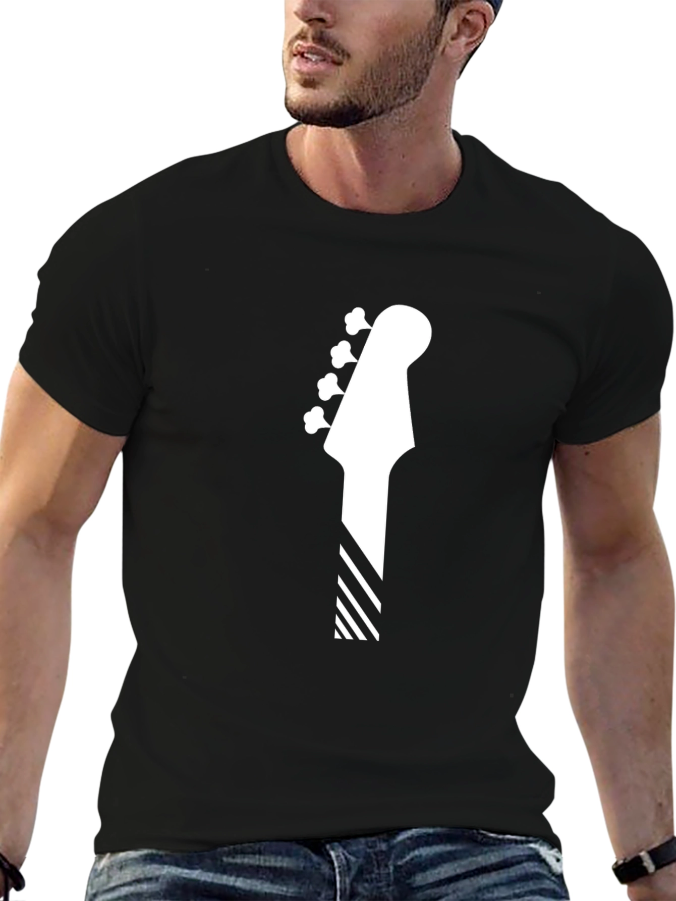 Bass Guitar Head T-Shirt - Music Lover Tee