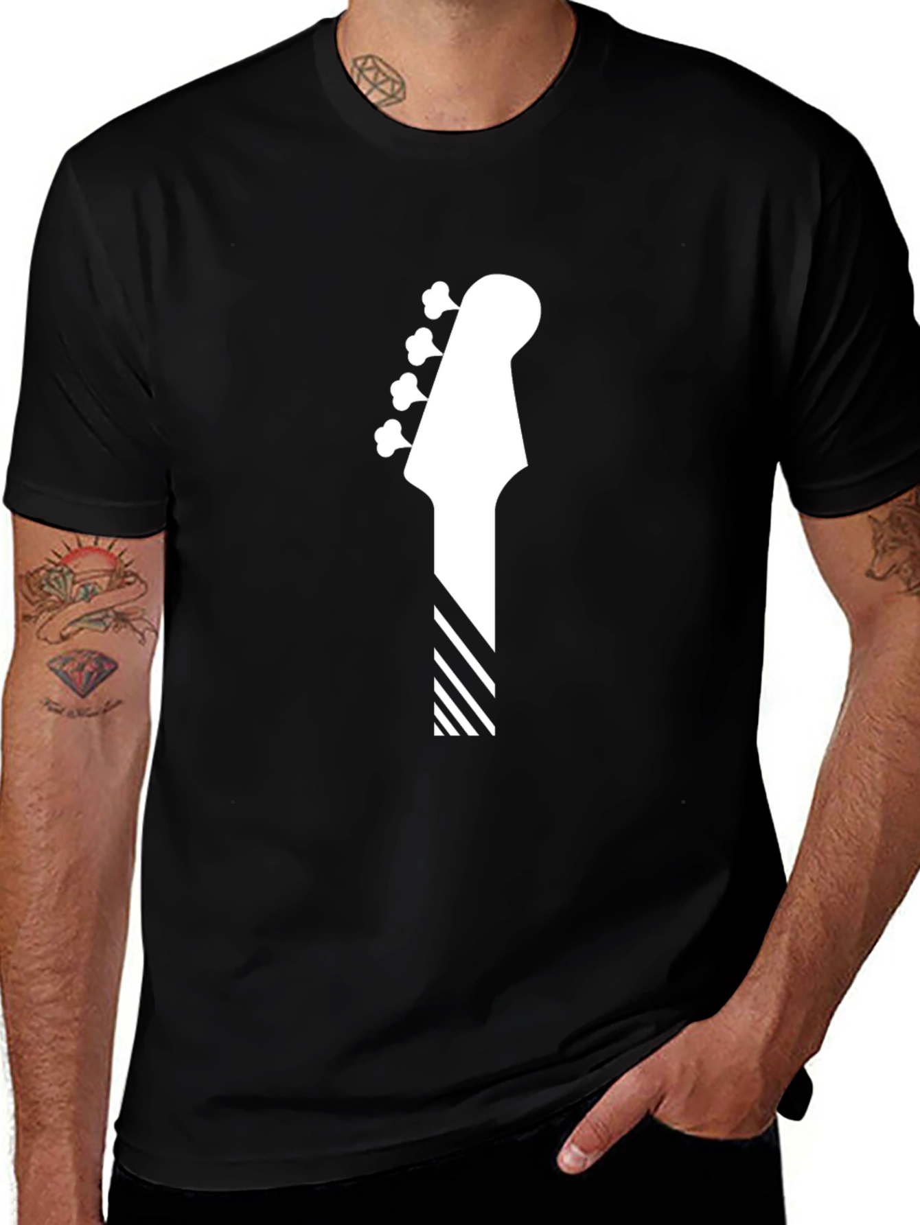 Bass Guitar Head T-Shirt - Music Lover Tee