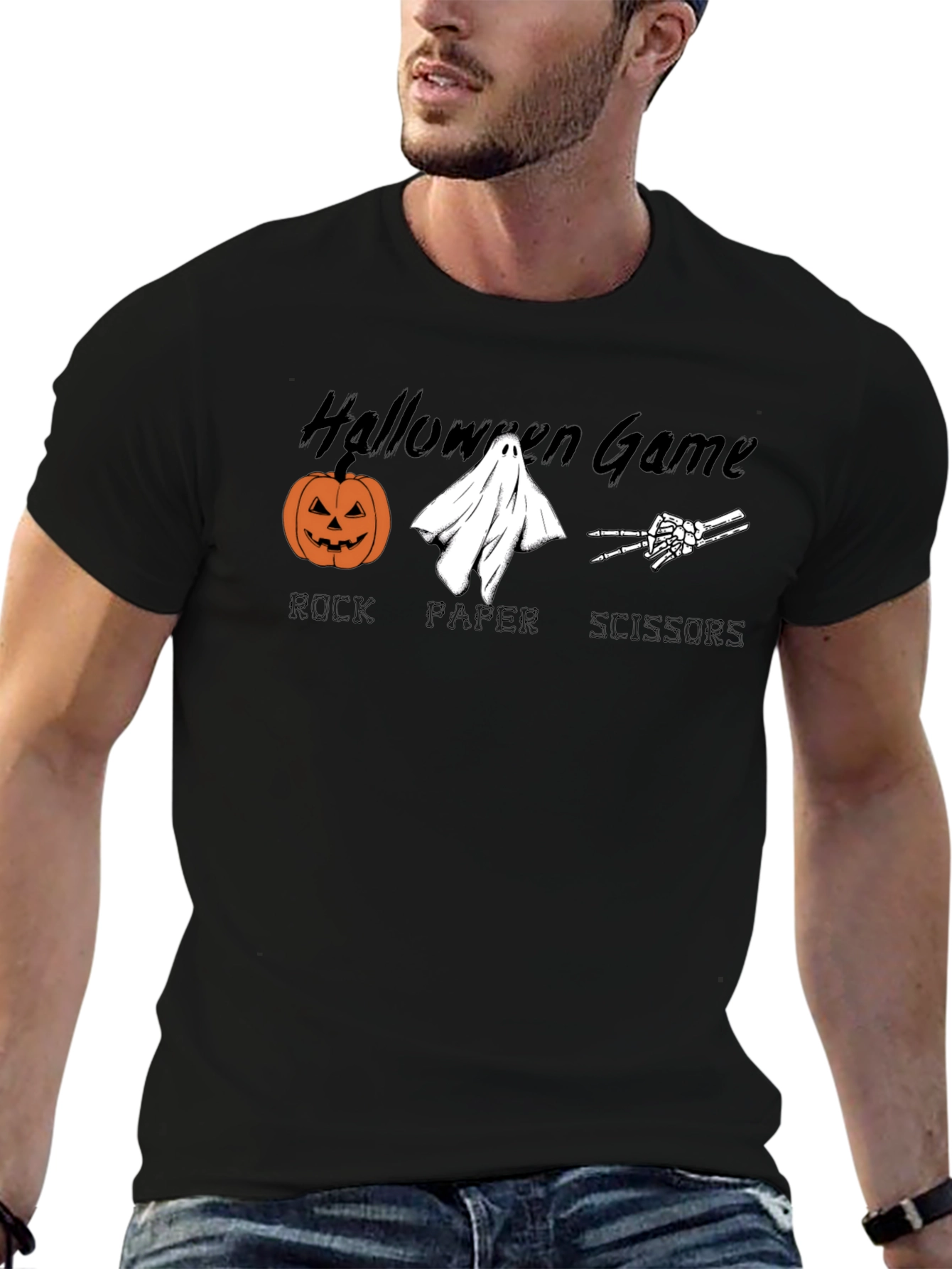 Halloween Game Rock Paper Scissors T-Shirt