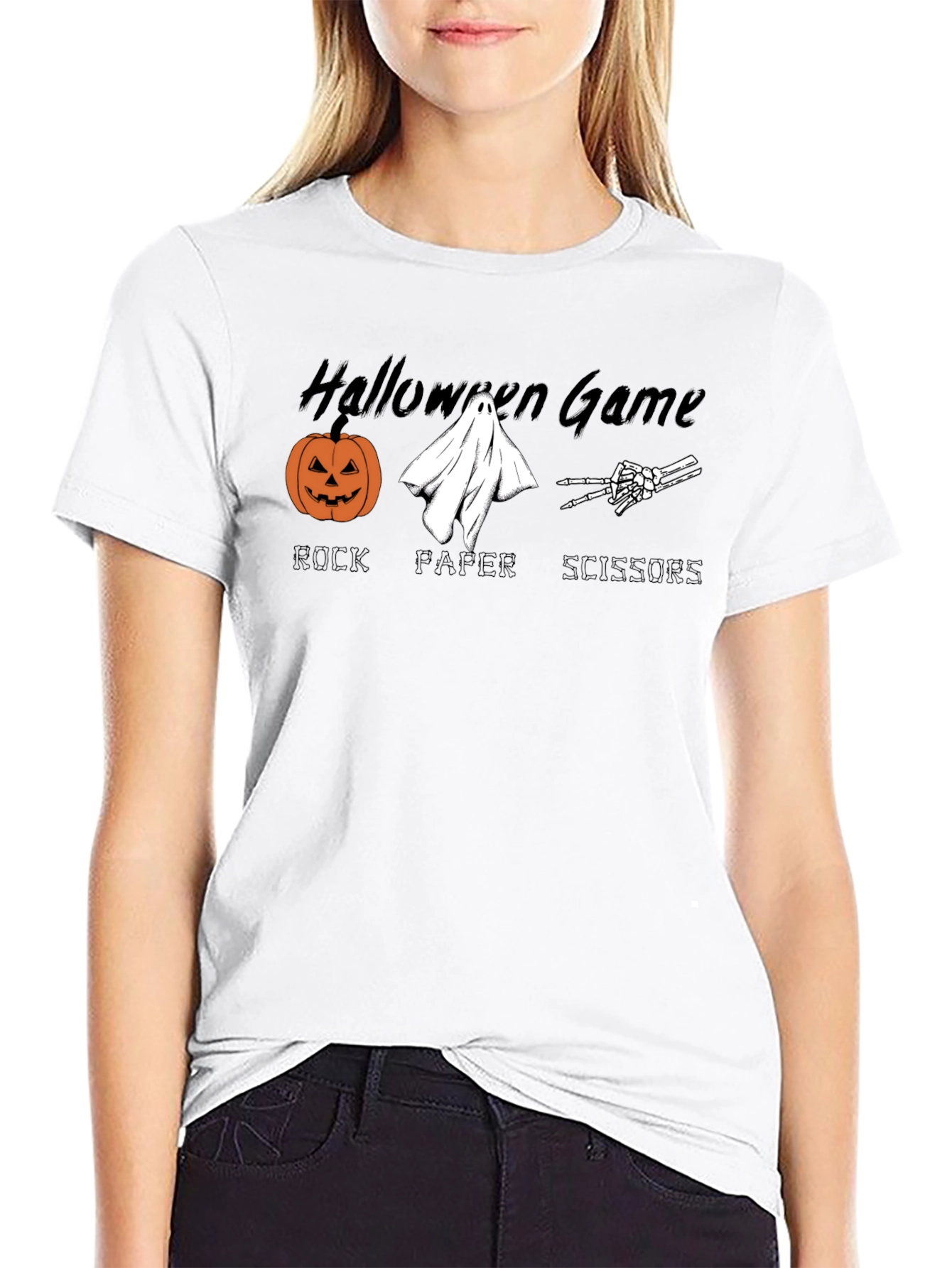 Halloween Game Rock Paper Scissors T-Shirt