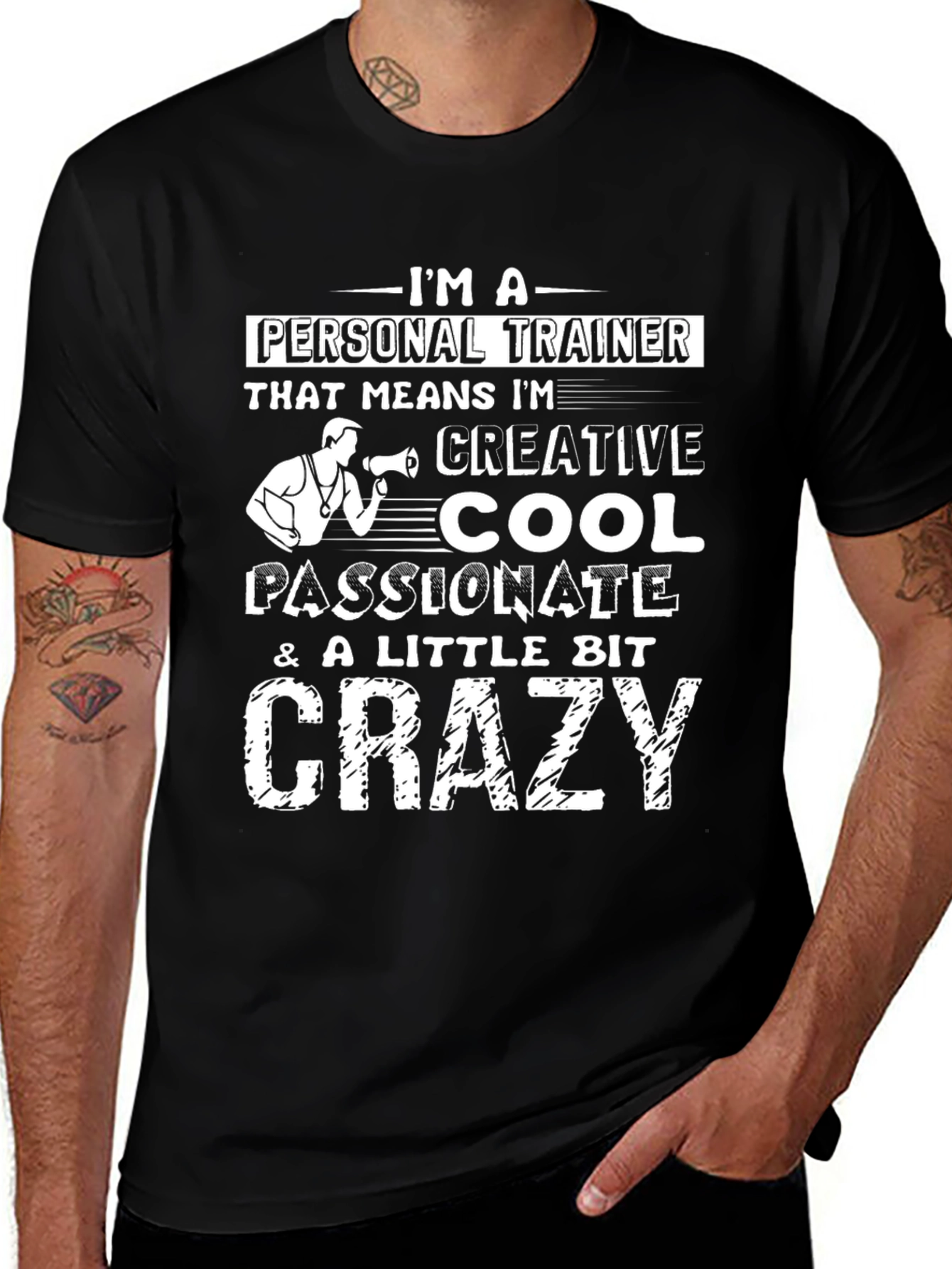 Personal Trainer Graphic Tee - Creative Cool Crazy