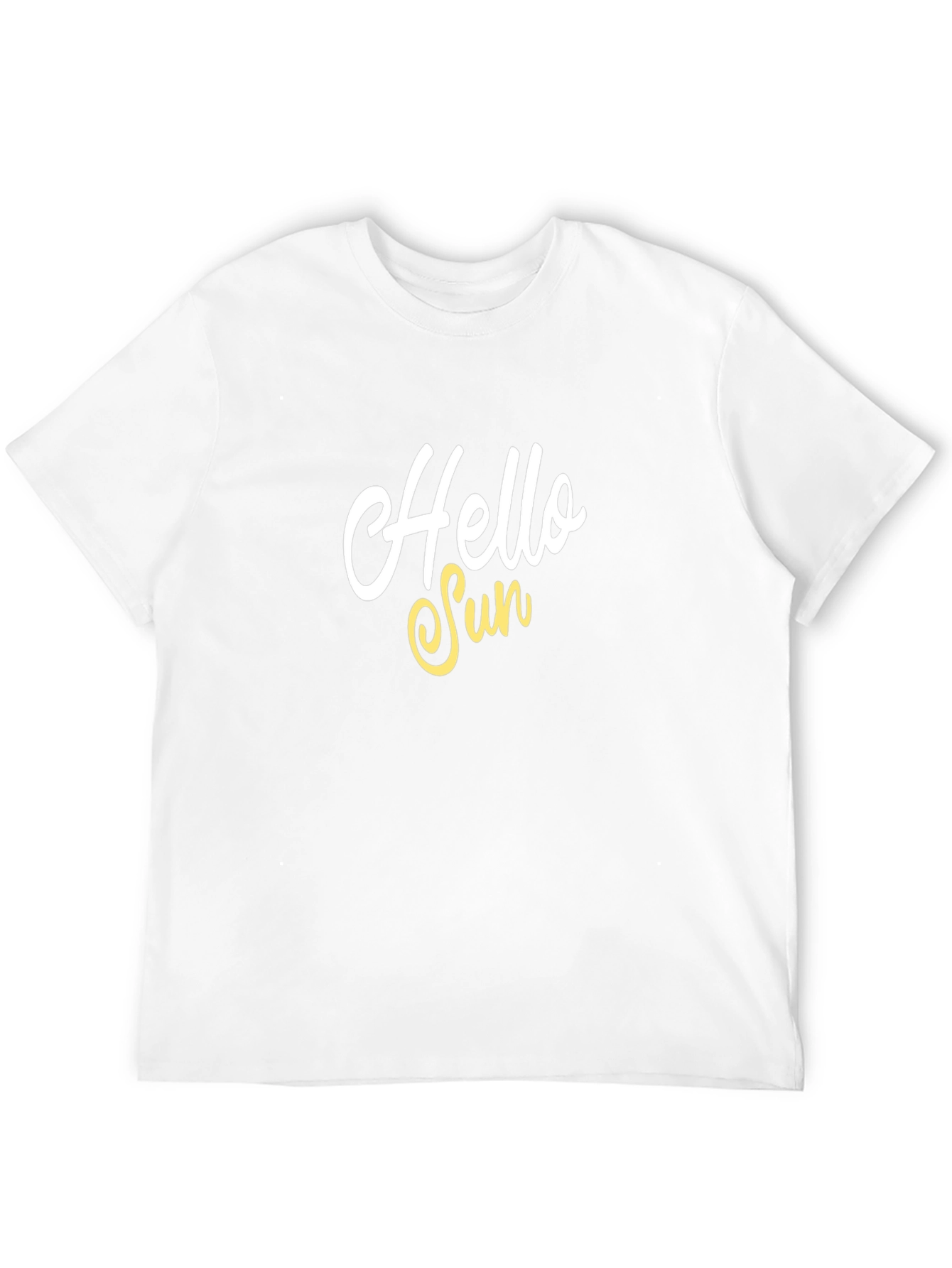 Hello Sun Graphic T-Shirt - Black Cotton Blend Tee