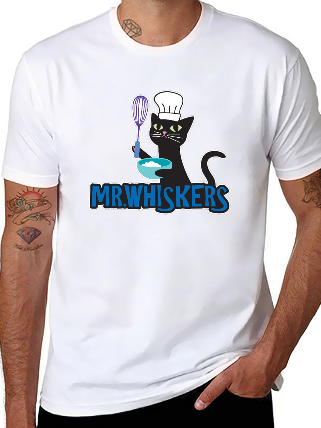 Mr. Whiskers Chef Cat T-Shirt