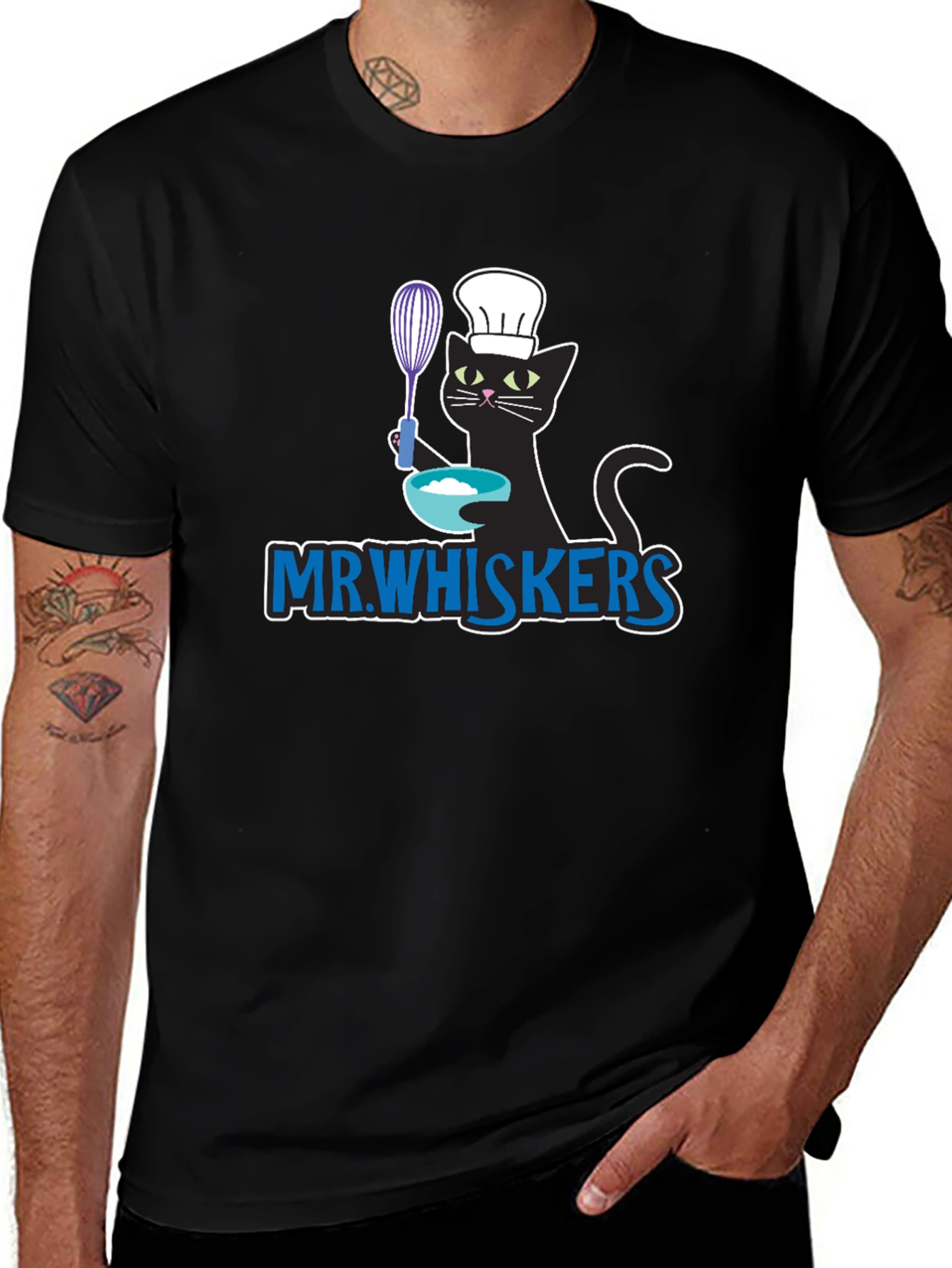 Mr. Whiskers Chef Cat T-Shirt