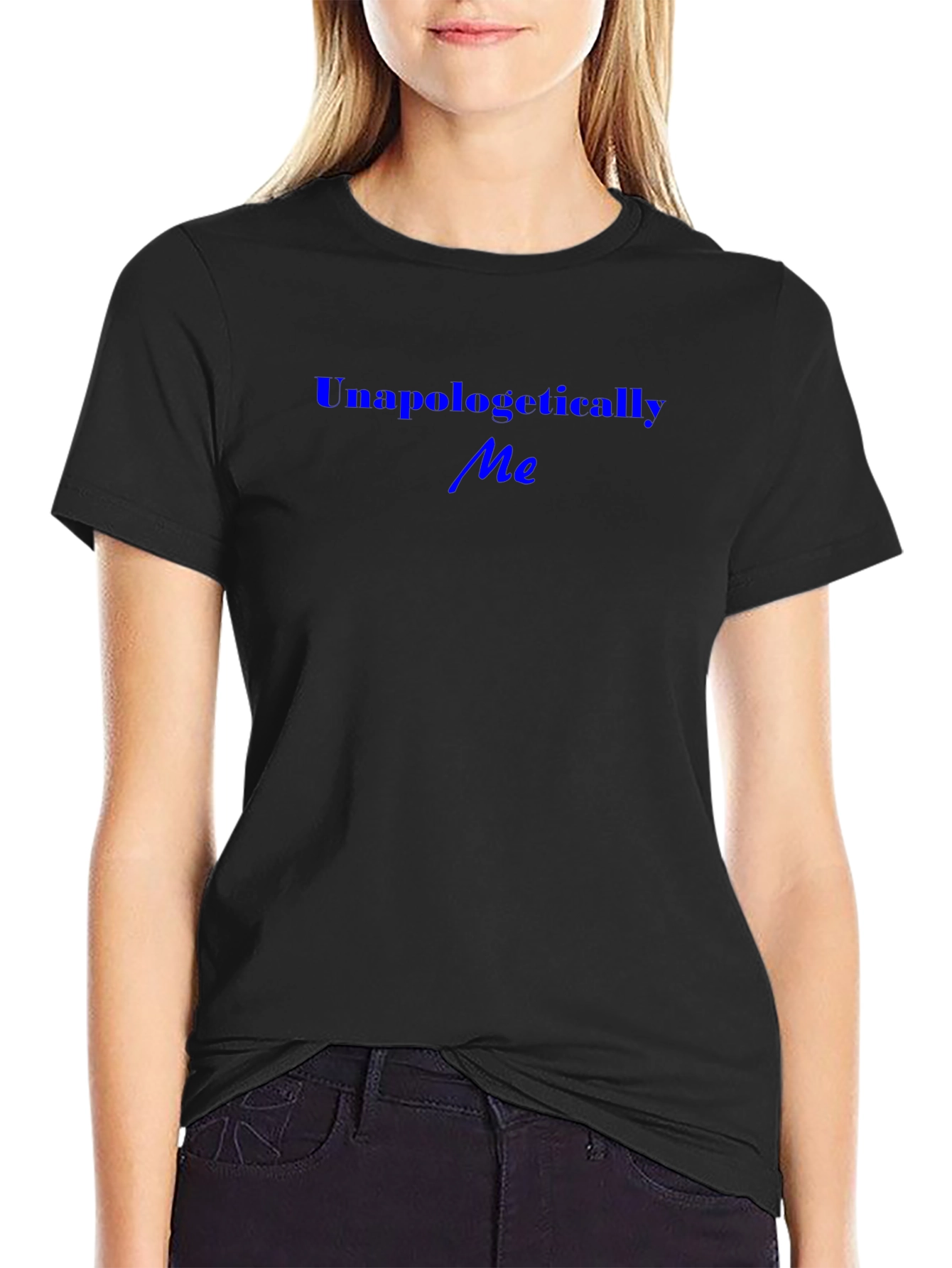 Unapologetically Me Black Graphic Tee