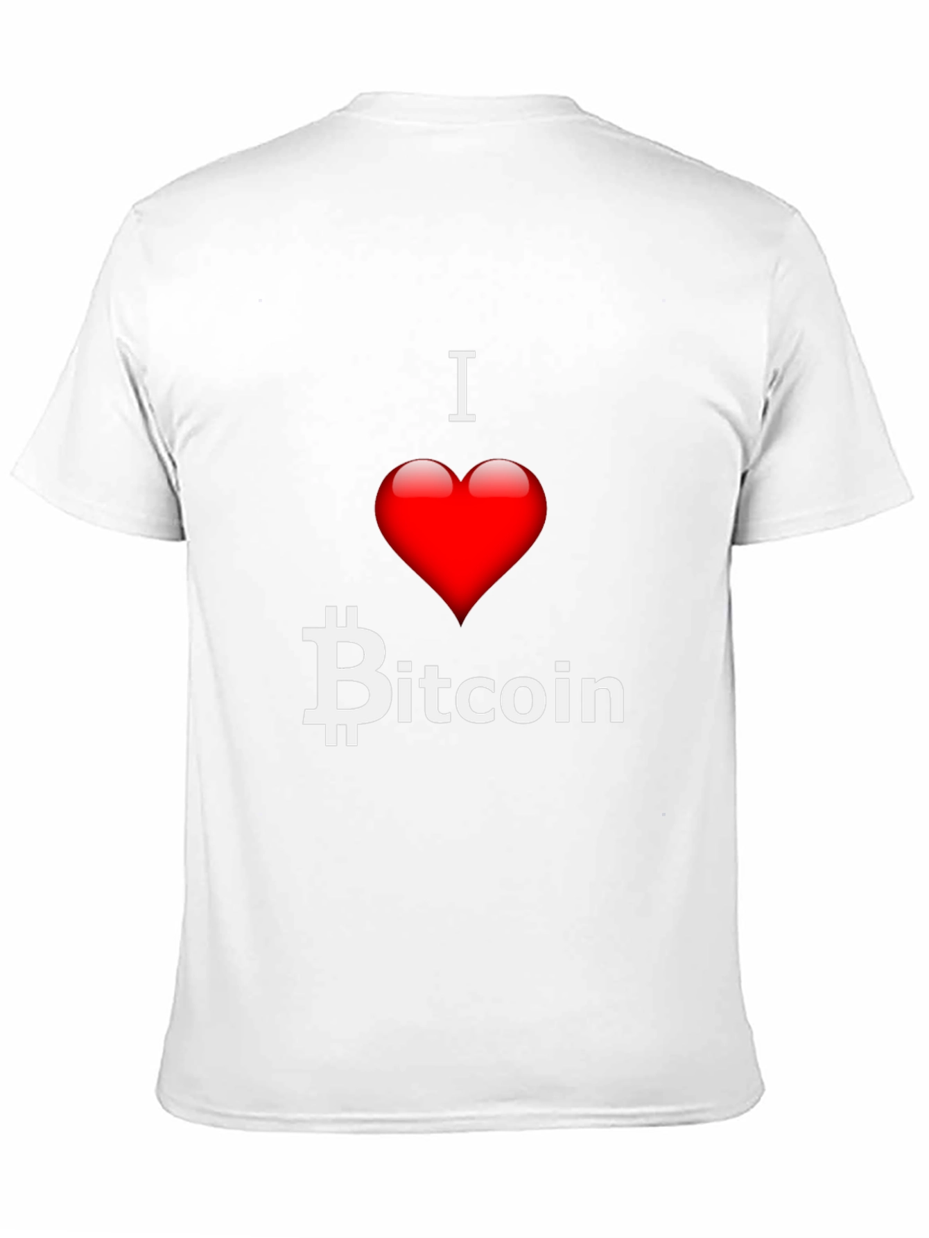 I Heart Bitcoin Black T-Shirt Crypto Currency Tee
